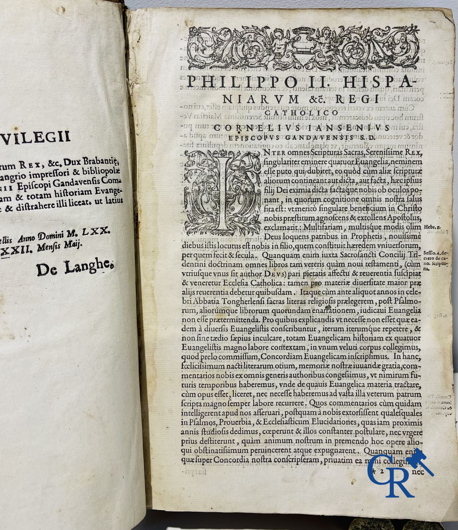 Early printed books: Cornelius Jansenius, Commentariorum, Petrus Zangrius Tiletanus 1572 and Concordantiae, Keerberg.