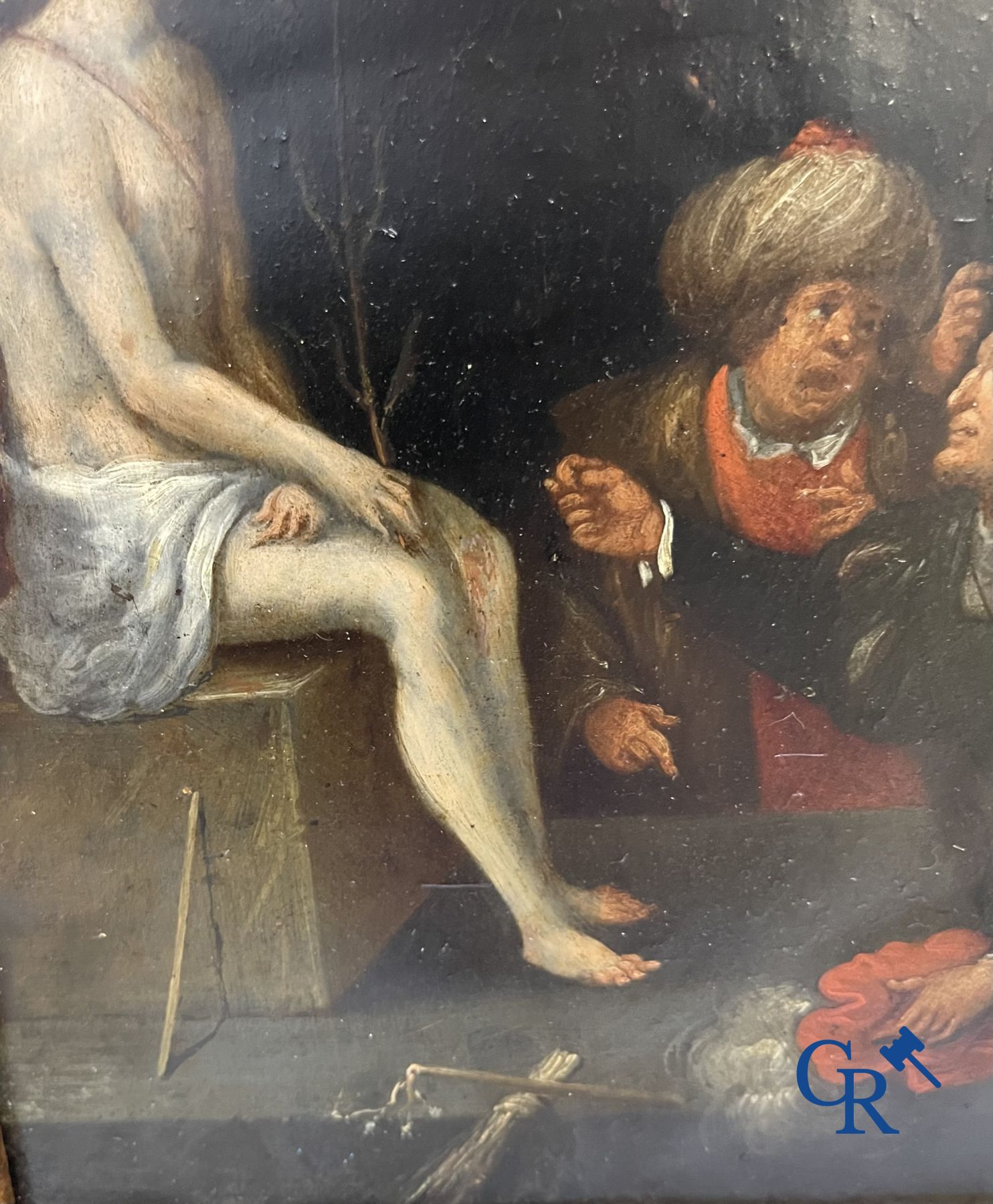 Painting: Antwerp, 16th century. The mockery of Christ.