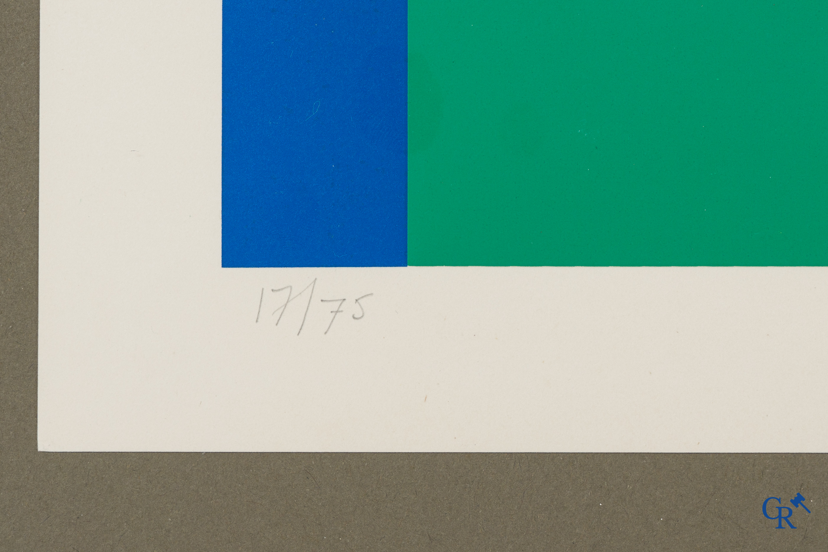 Jo Delahaut (1911-1992) Couleurs, 1971. Sérigraphie 17/75.