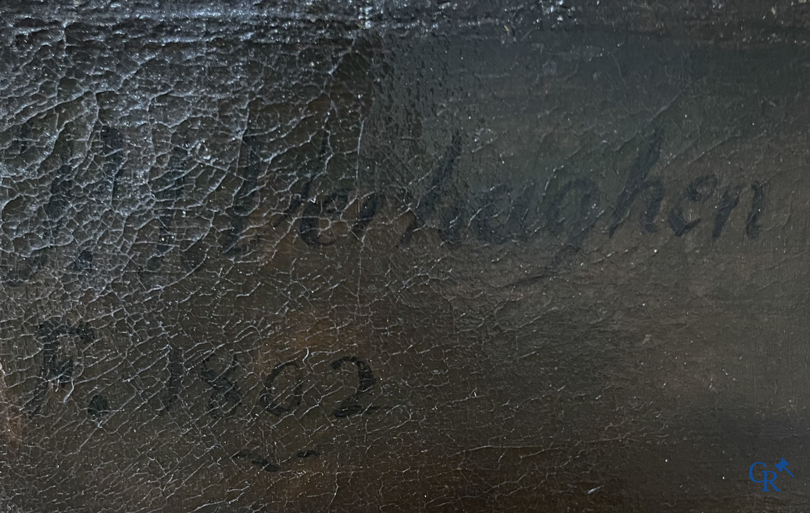 Pierre Joseph Verhaghen (1728-1811) Sint Pieter met de haan. Olie op doek. Gesigneerd P.J. Verhaghen fecit 1802.