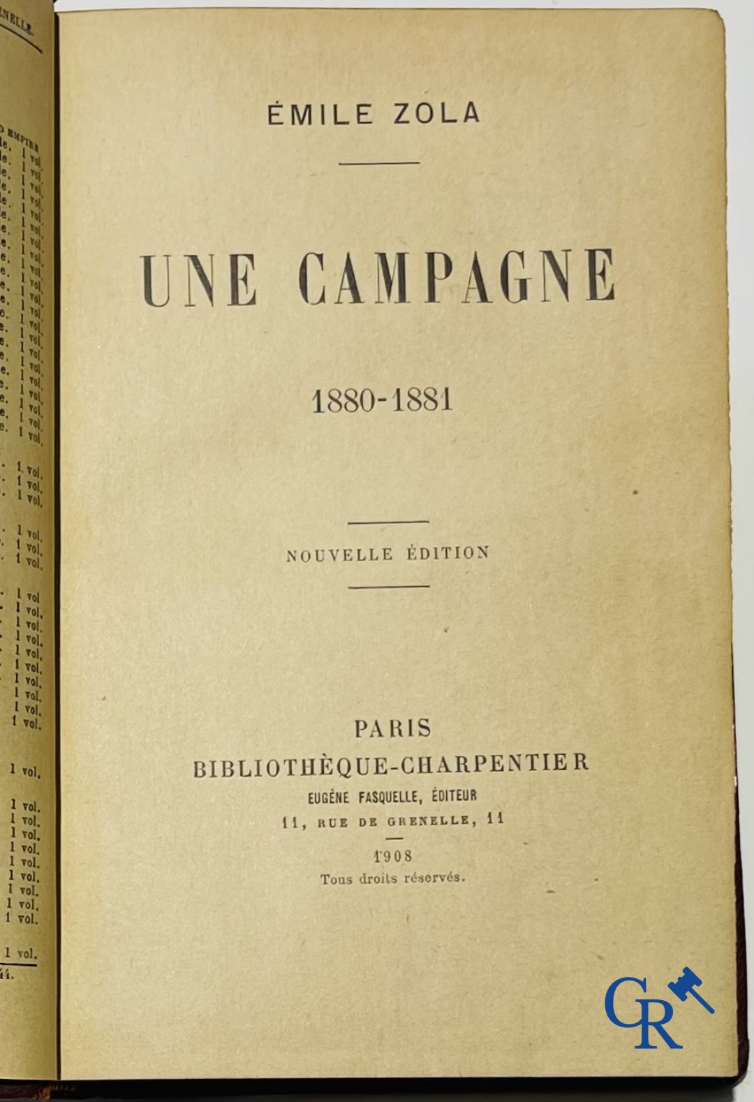 Books: Emile Zola, collection of works edition, Eugène Fasquelle. 47 volumes.