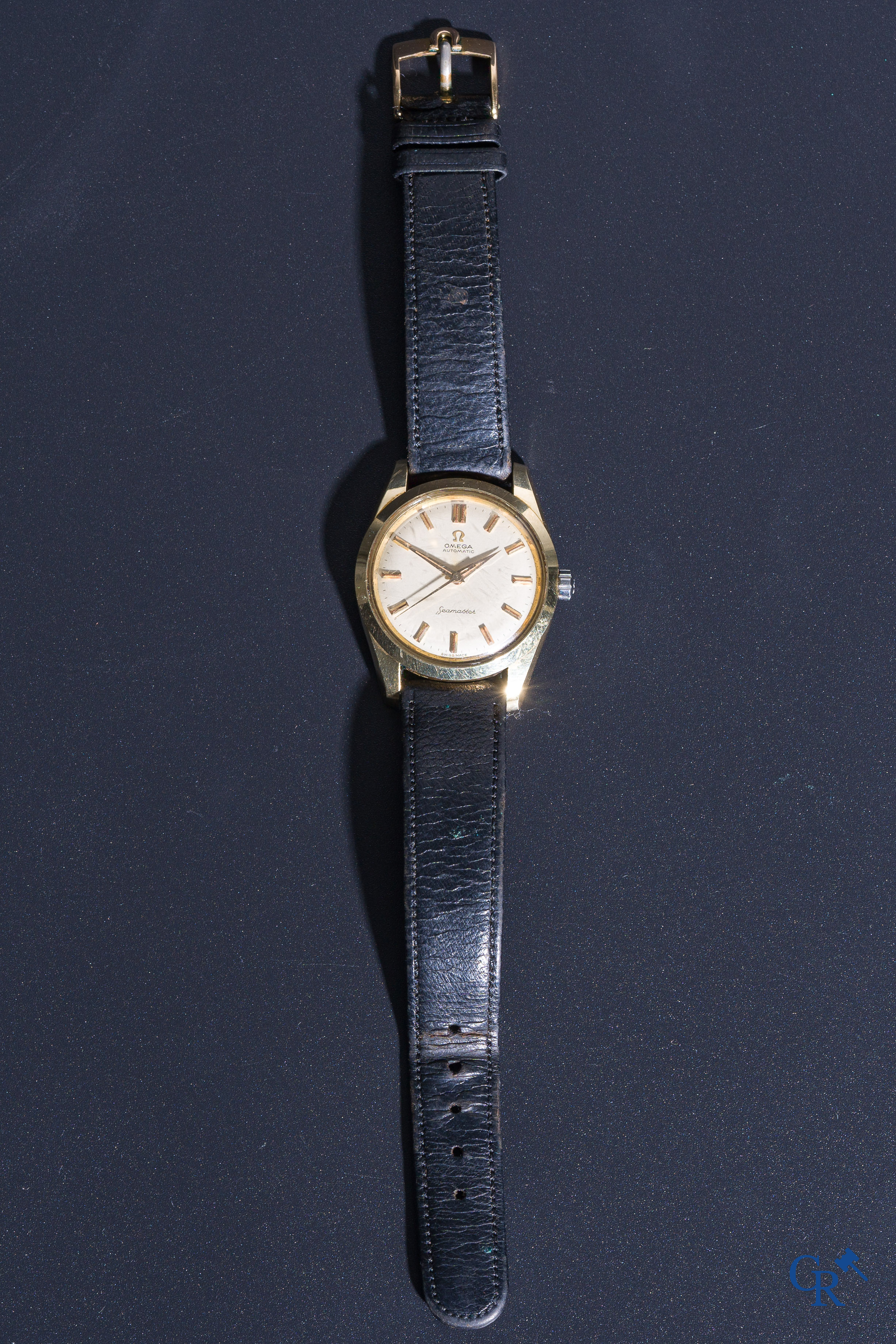 Watches: Omega Seamaster, a men's wristwatch Omega Automatic Seamaster. Swiss work.