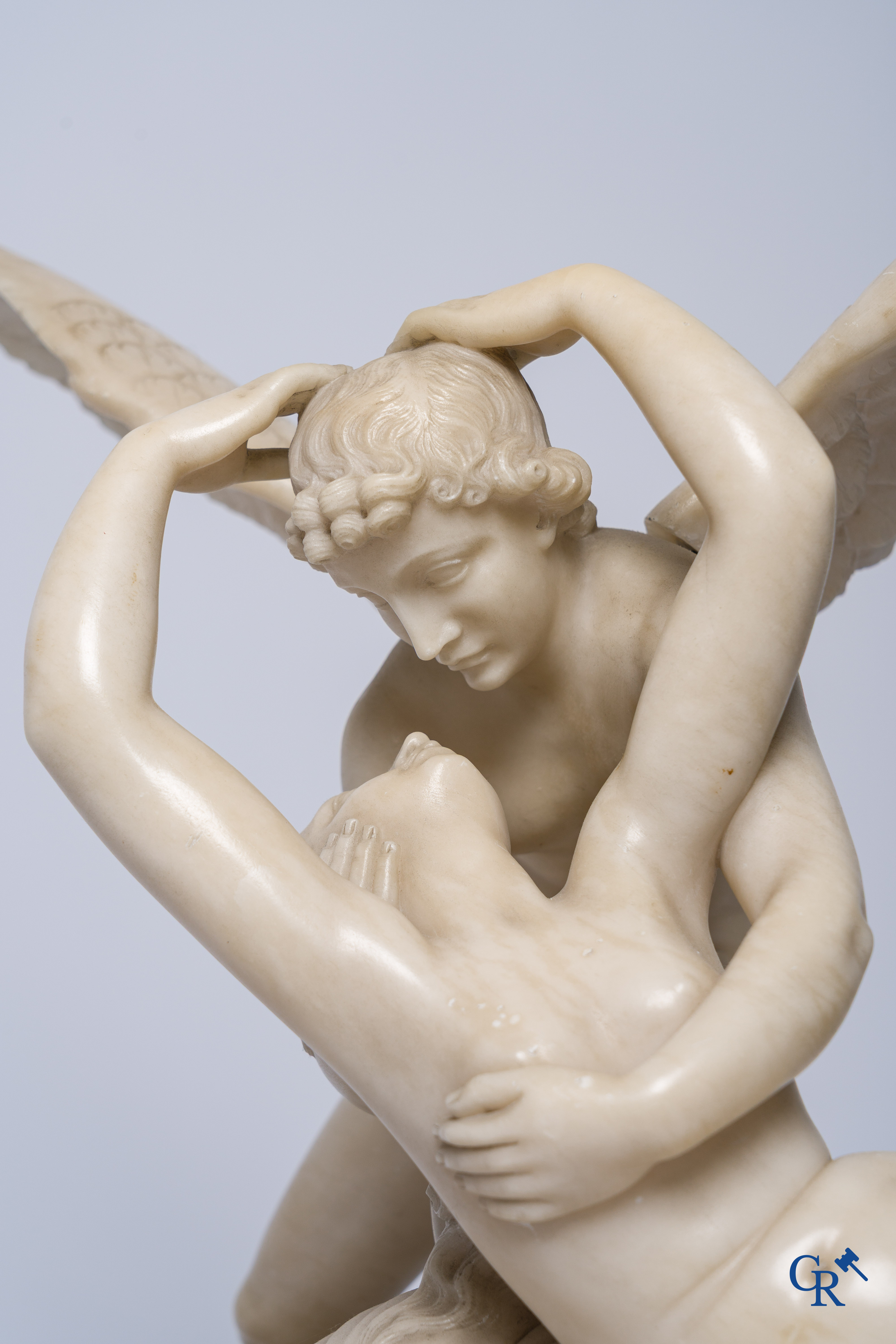 Antonio Canova (naar) Albast. Psyché herleeft door de kus van Cupido. Circa 1920.