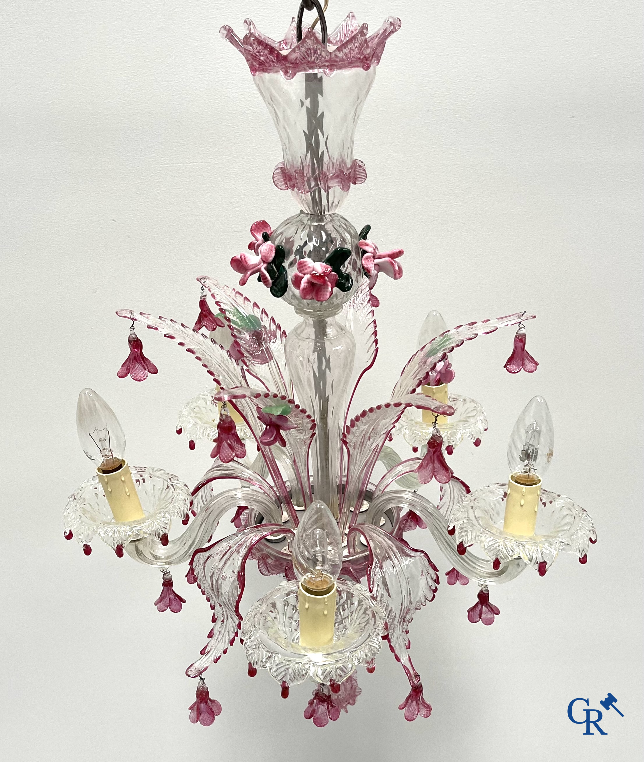 A Venetian chandelier.