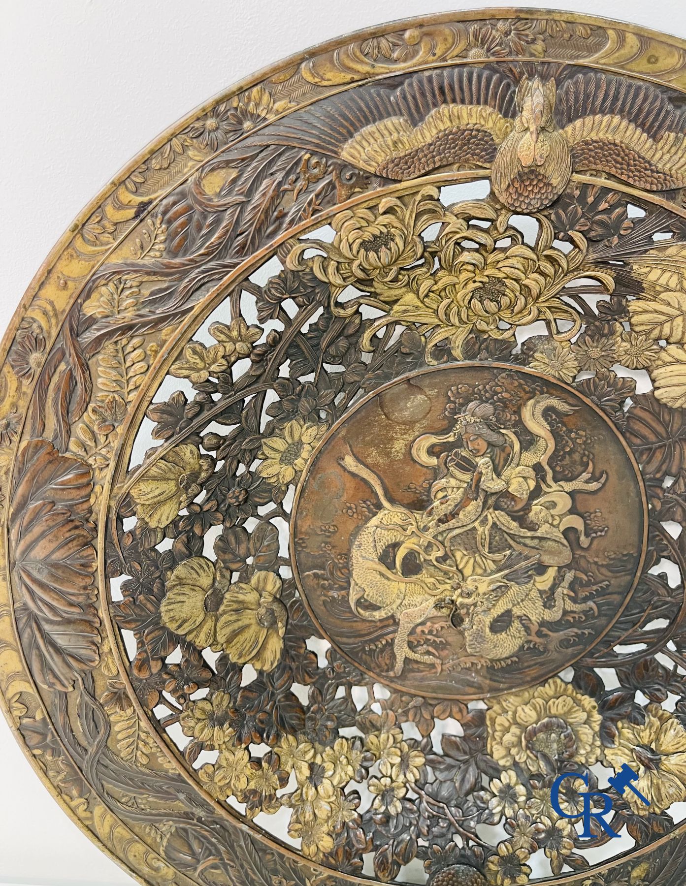 A Japanese openwork dish, Meiji period, 19th century.