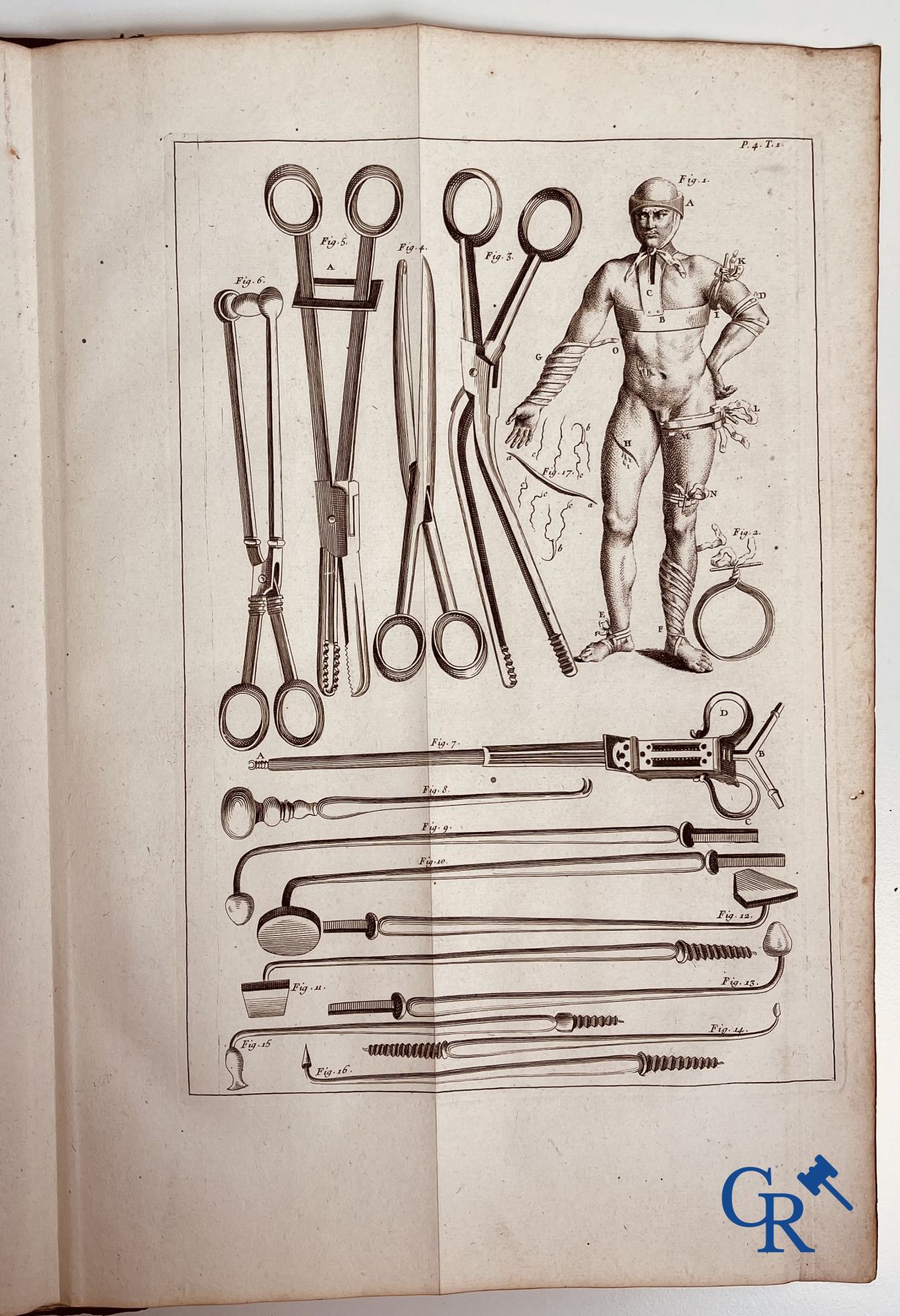 Oude boekdrukken: Dictionnaire Universel de Medecine, Robert James. 6 volumes, Paris 1746-1748.