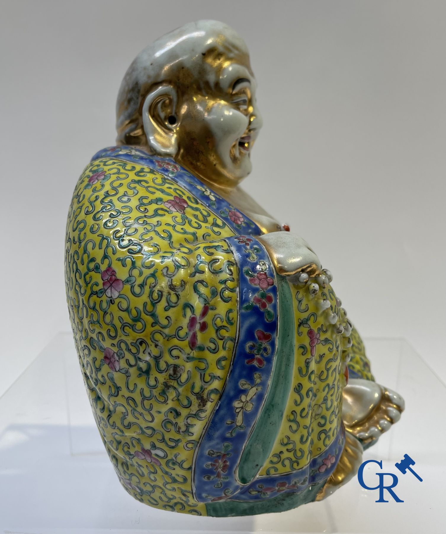 Porcelaine chinoise: Grand Bouddha rieur.