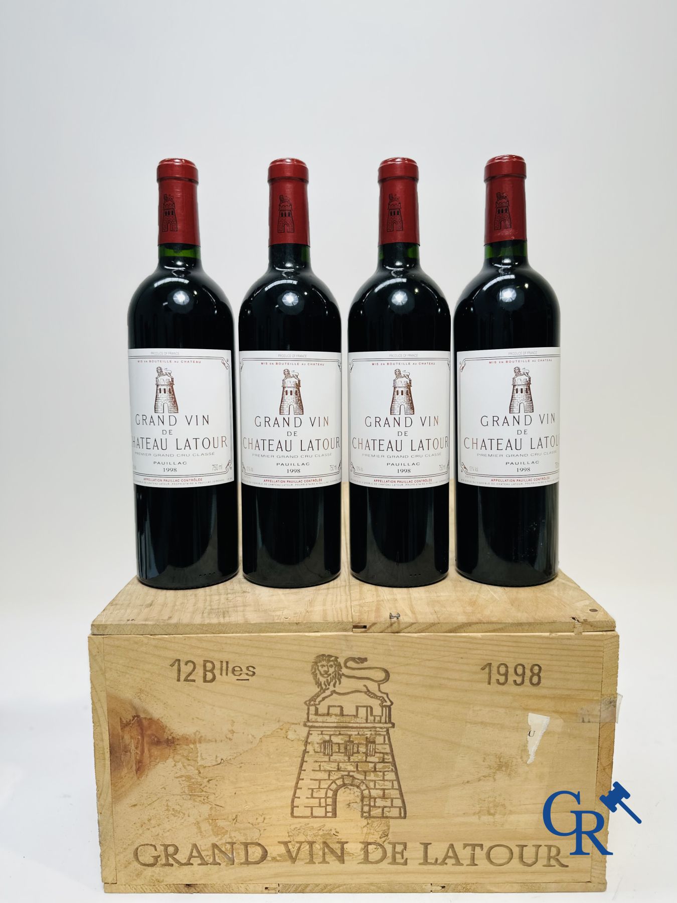 Wine - Bordeaux: Château Latour 1998, 0,75L. Rouge. 1er Grand Cru Classé. 12 bottles.