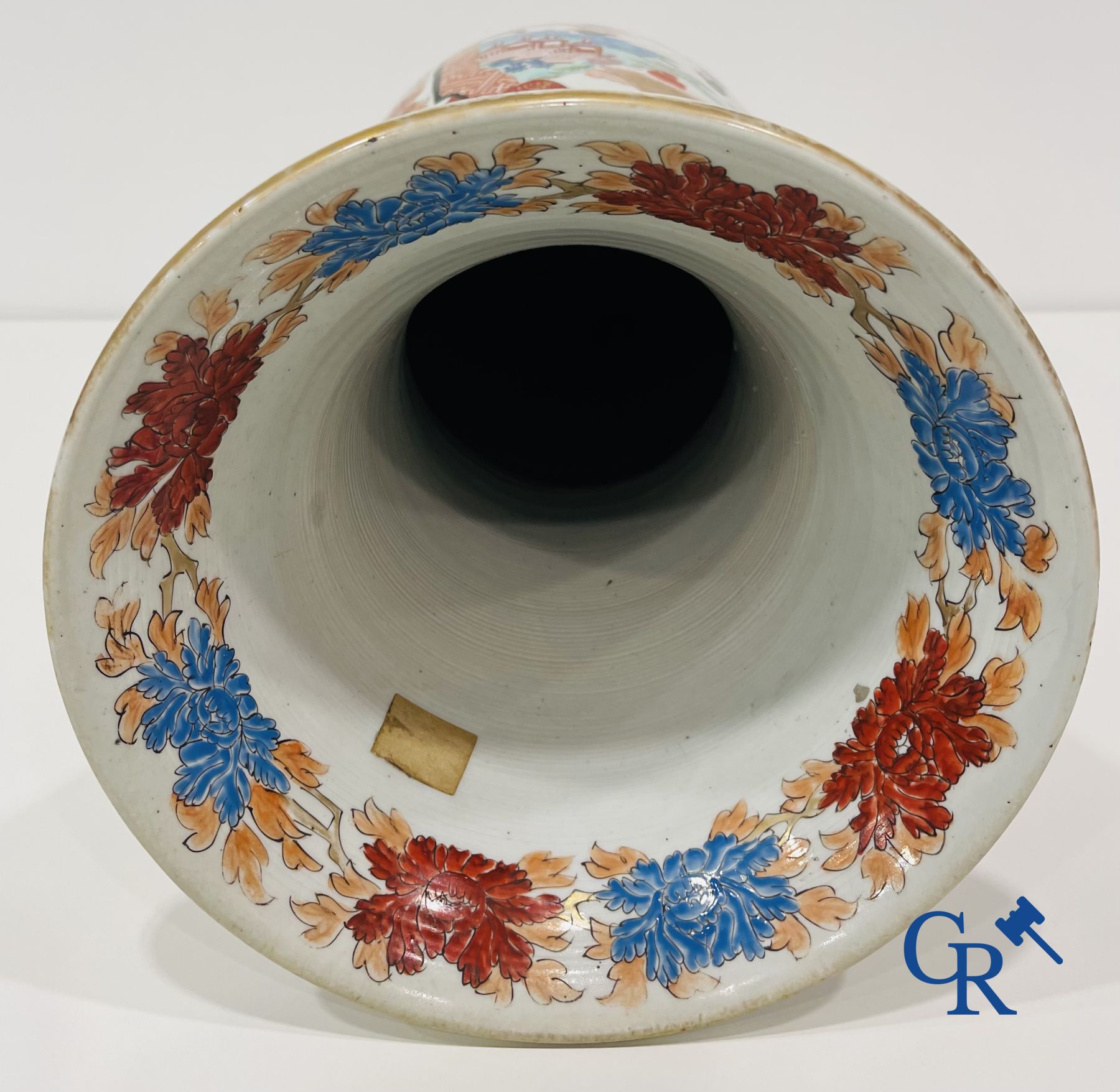 Asian Art: A large Japanese porcelain vase.