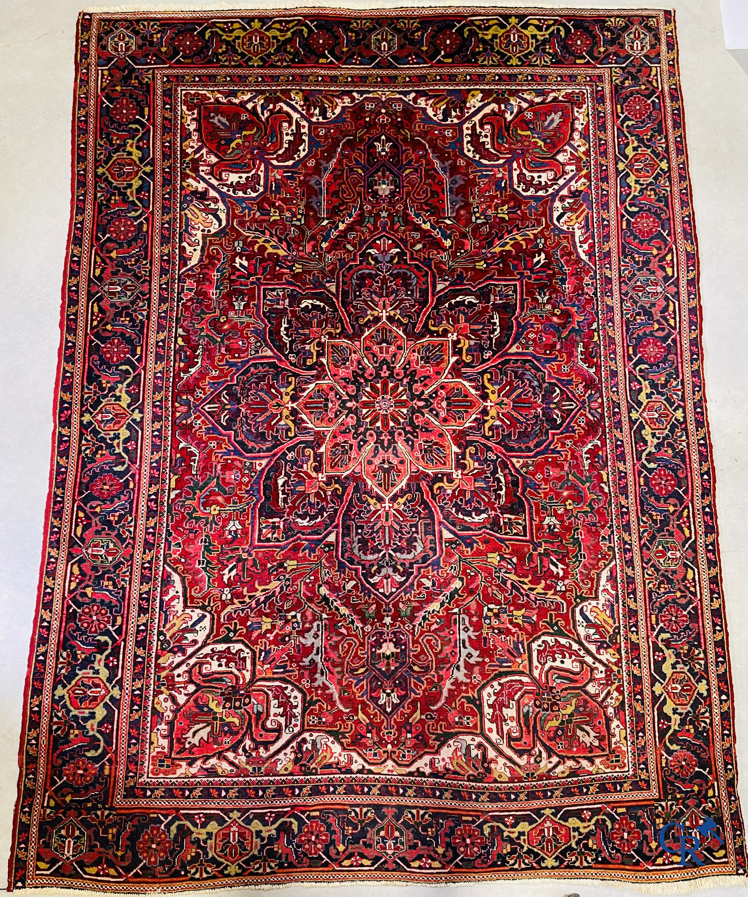 Oriental carpets: Iran, a large hand-knotted Persian carpet. Kashan.