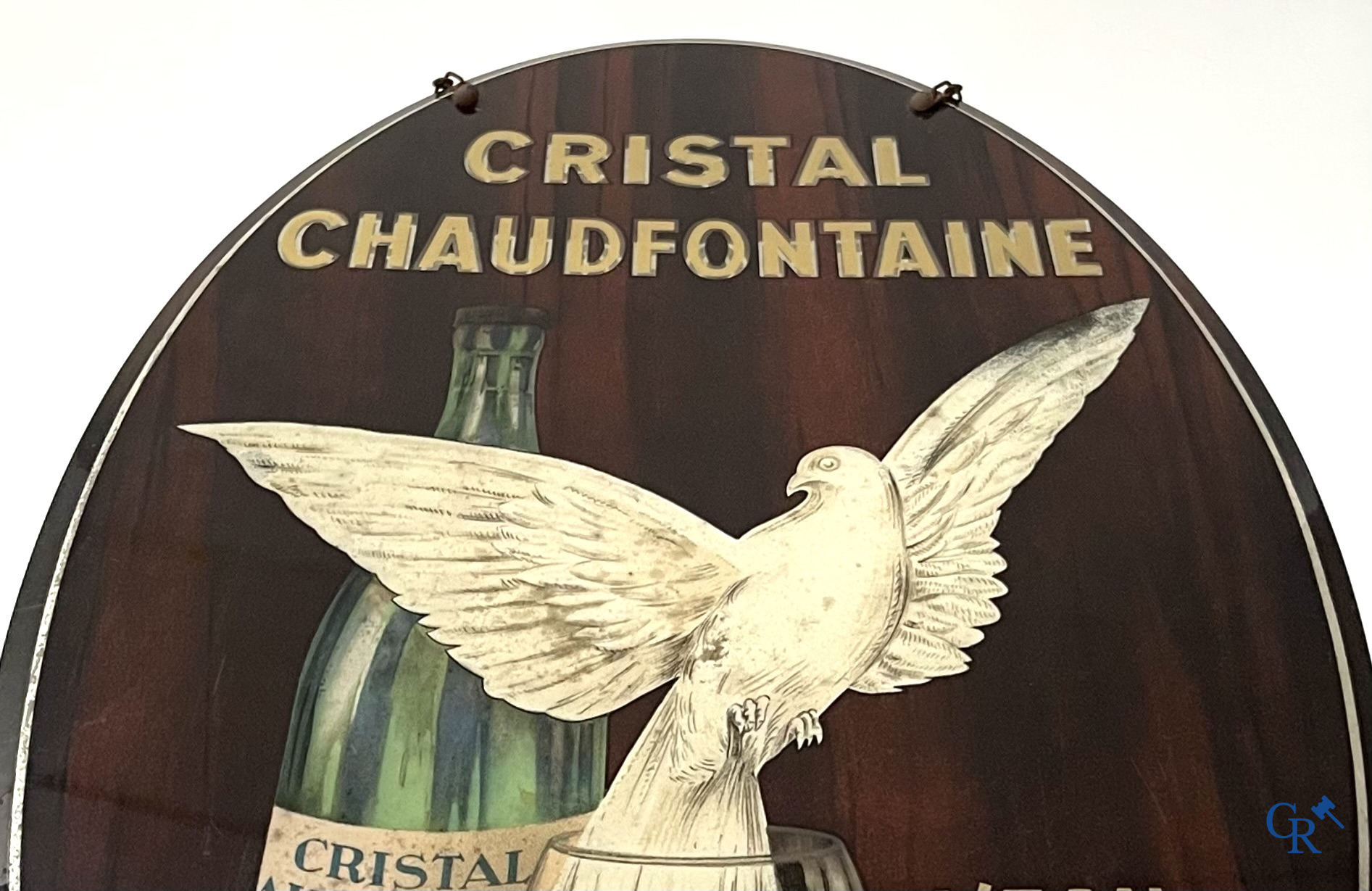 Cristal Chaudfontaine, Zeldzame publiciteit naar een ontwerp van Jean D'Ylen. Rob. Otten T.P. Bruxelles 1938.