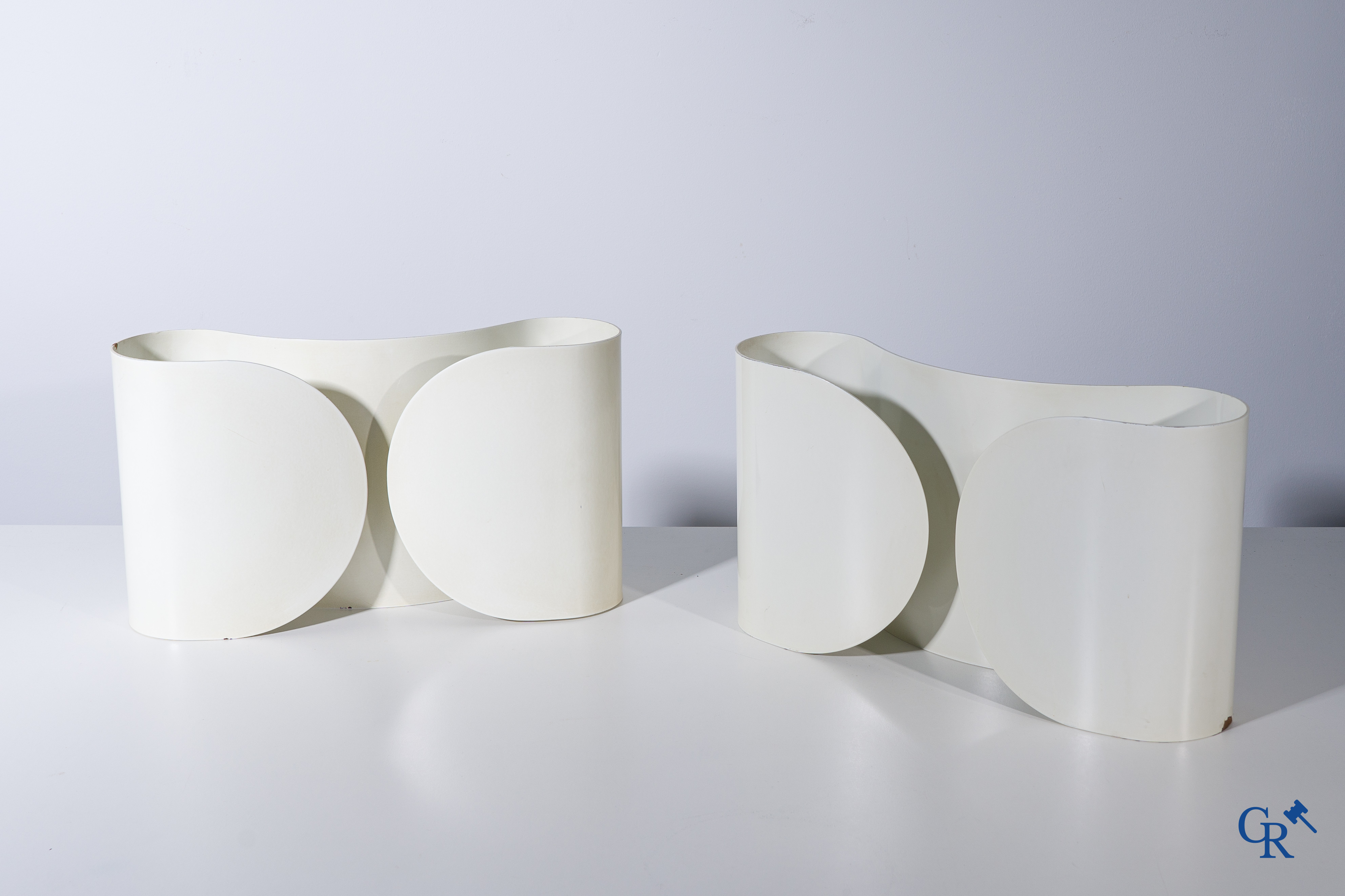 Tobia Scarpa: A set of 4 original Foglio wall lights designed by Tobia Scarpa for Flos in 1966.