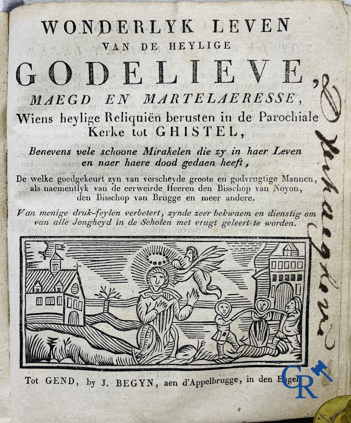 Early printed books: Book bundle, J. Begyn and Bernard Poelman in Ghent and Franciscus van Soest in Antwerp. 17th-18th century.