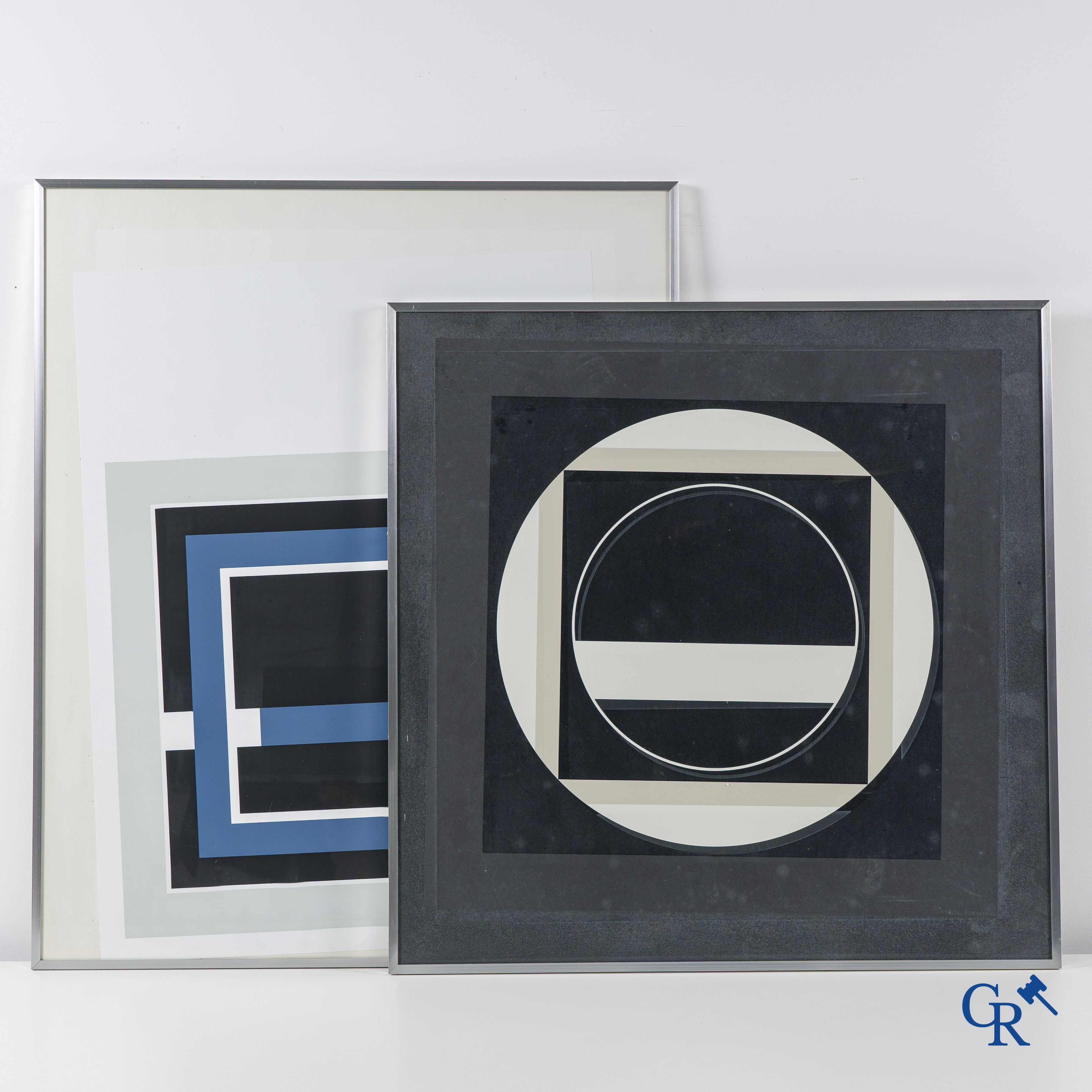 Gilbert Decock (1928-2007) 2 lithographs, untitled 157/200 and a geometric abstract composition 17/75.