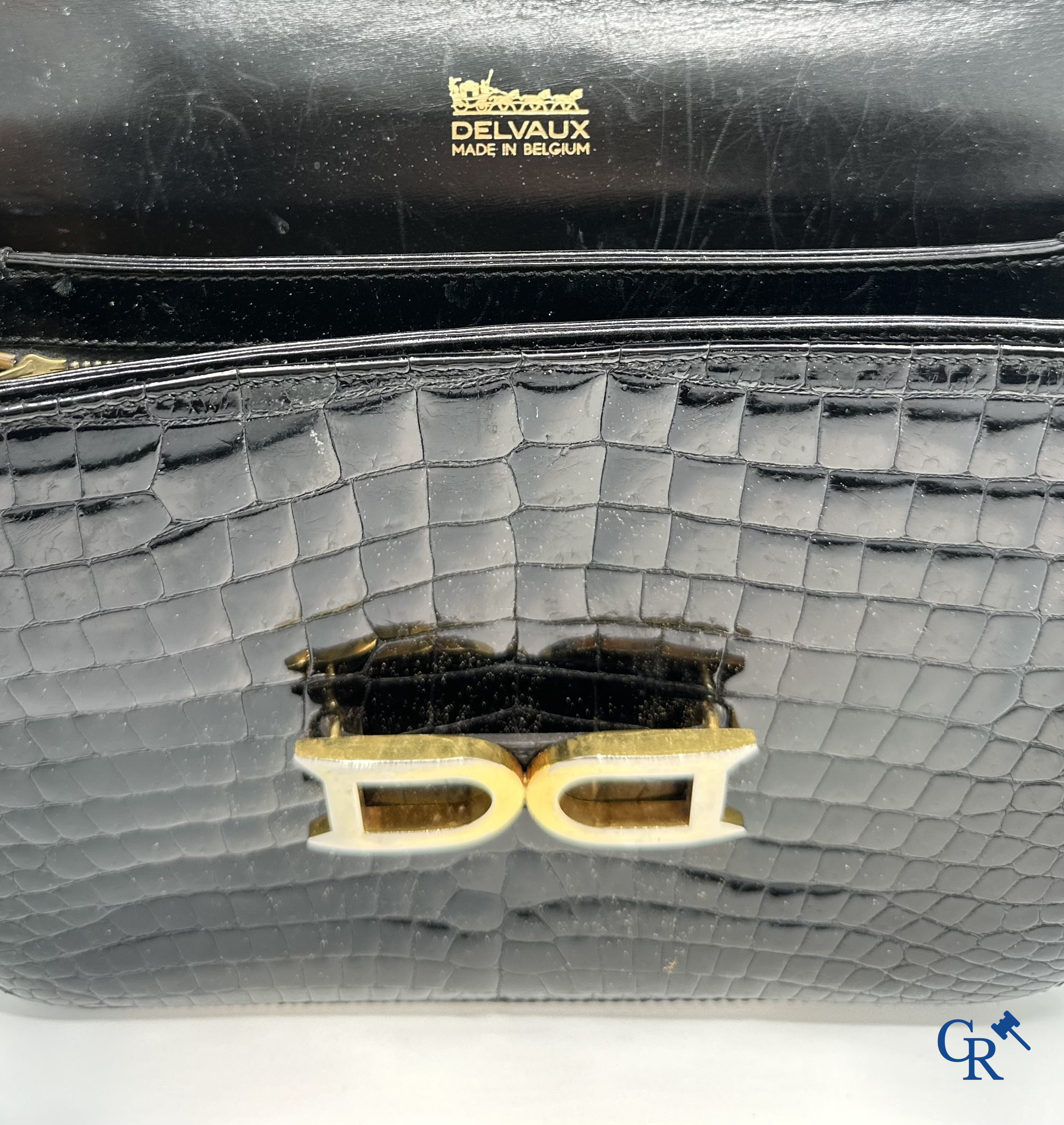 Delvaux: Handbag in black leather.<br />
Good condition.