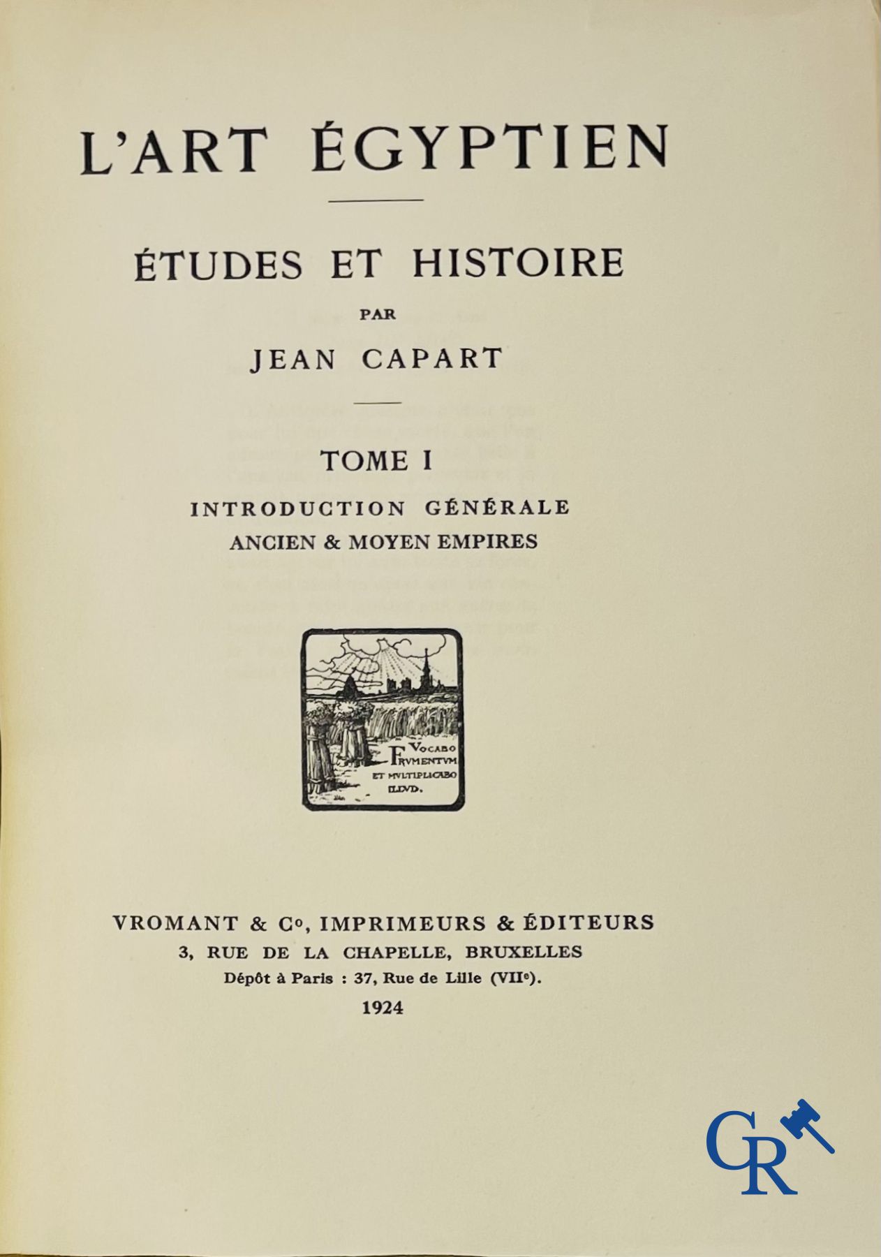 Livres : Jean Capart, L'Art Égyptien et Tout-Ankh-Amon  - Trawinski, La Vie Antique. (5 volumes).