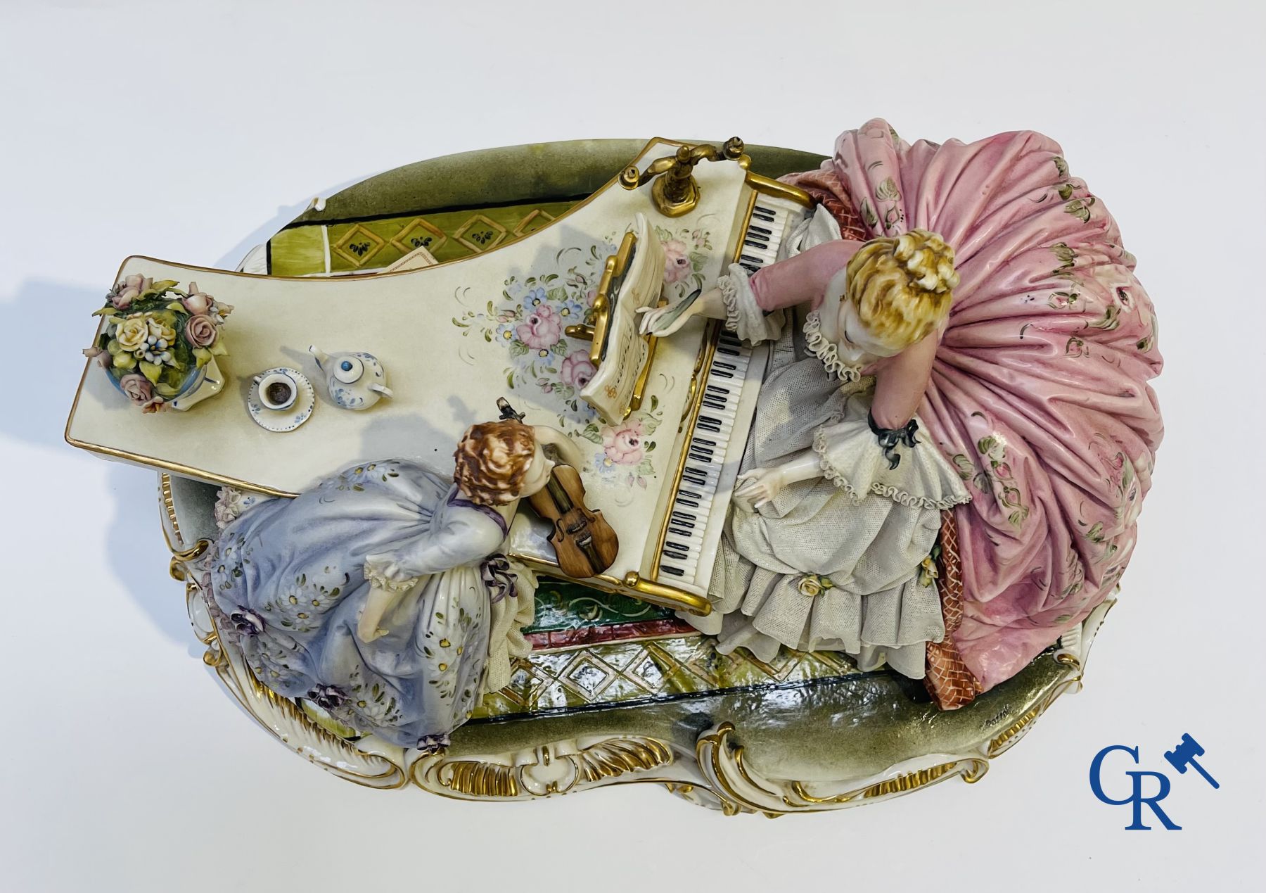 Porcelain: Capodimonte: Luciano Cazzola: “The music lesson.”