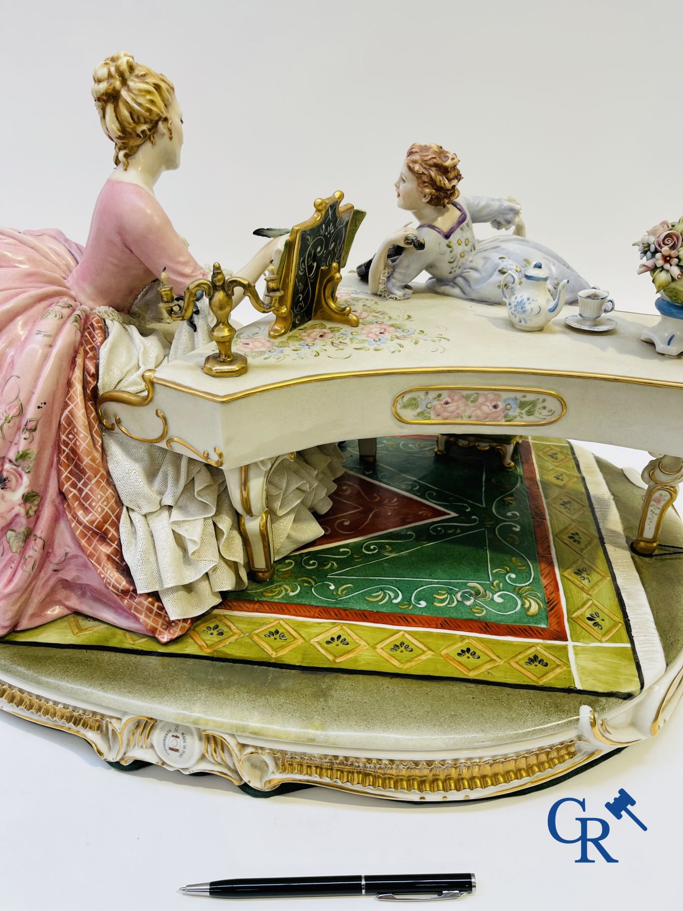 Porcelain: Capodimonte: Luciano Cazzola: “The music lesson.”