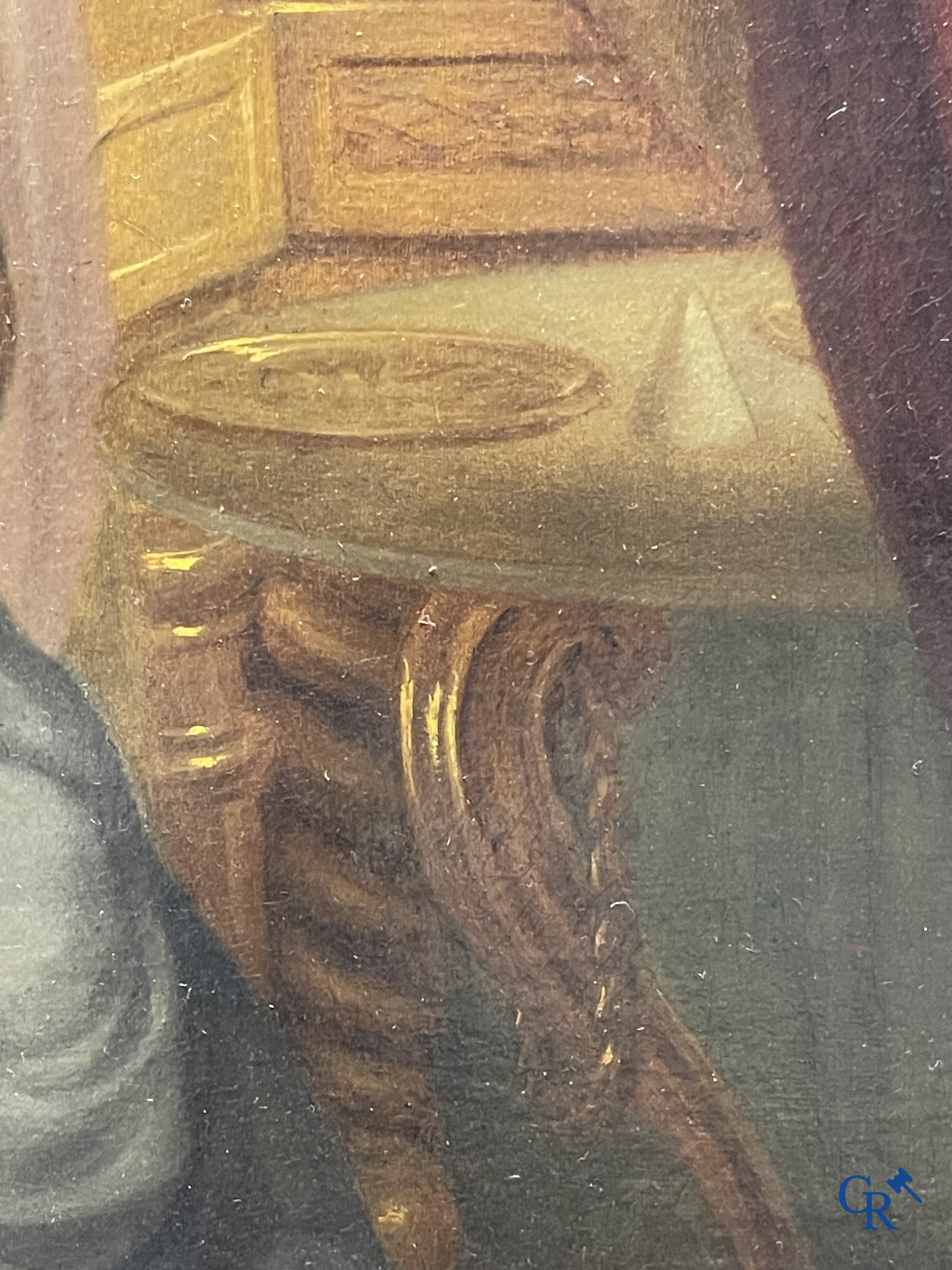 Andries Cornelis Lens (1739-1822) Olie op doek. Schilderij in de typische neoklassieke stijl.