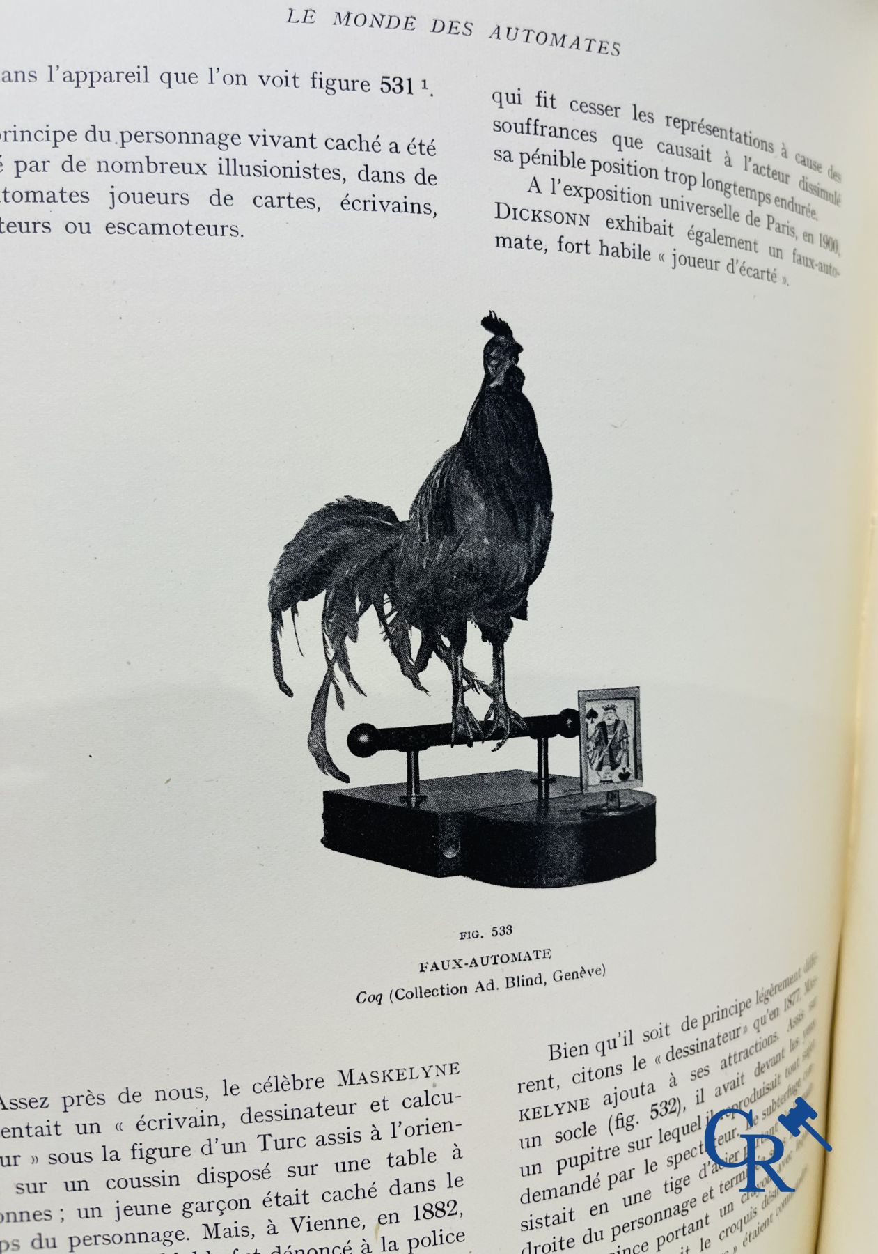 Automaten. Zeldzame uitgave van "Le monde des automates." Alfred Chapuis et Edouard Gélis. Paris 1928.