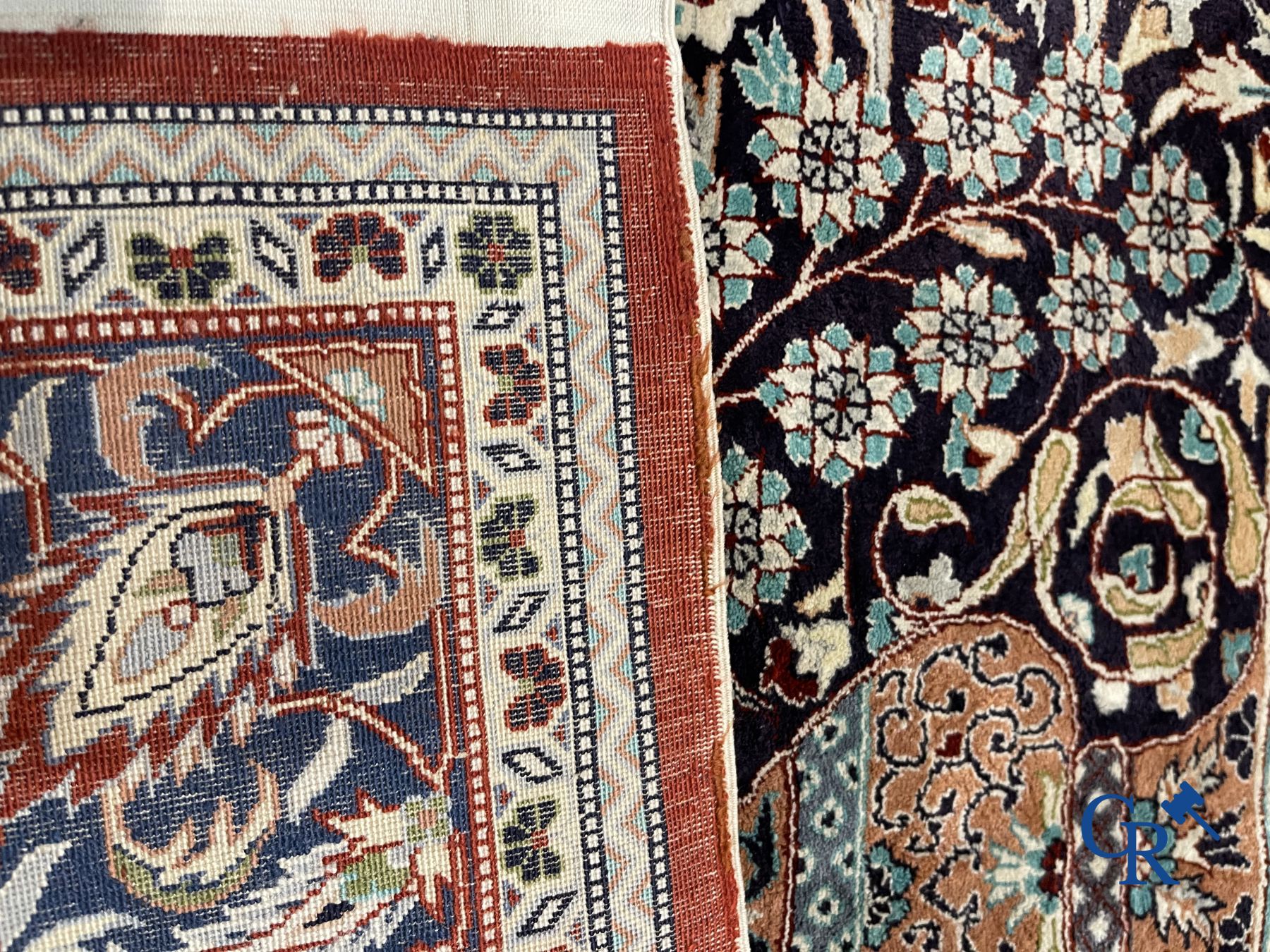 Carpet: Oriental carpet wool and silk