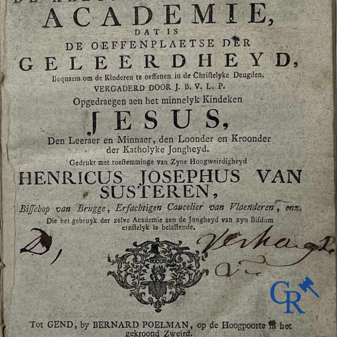 Livres anciens: J. Begyn et Bernard Poelman à Gand et Franciscus van Soest à Anvers. XVIIe-XVIIIe siècle.