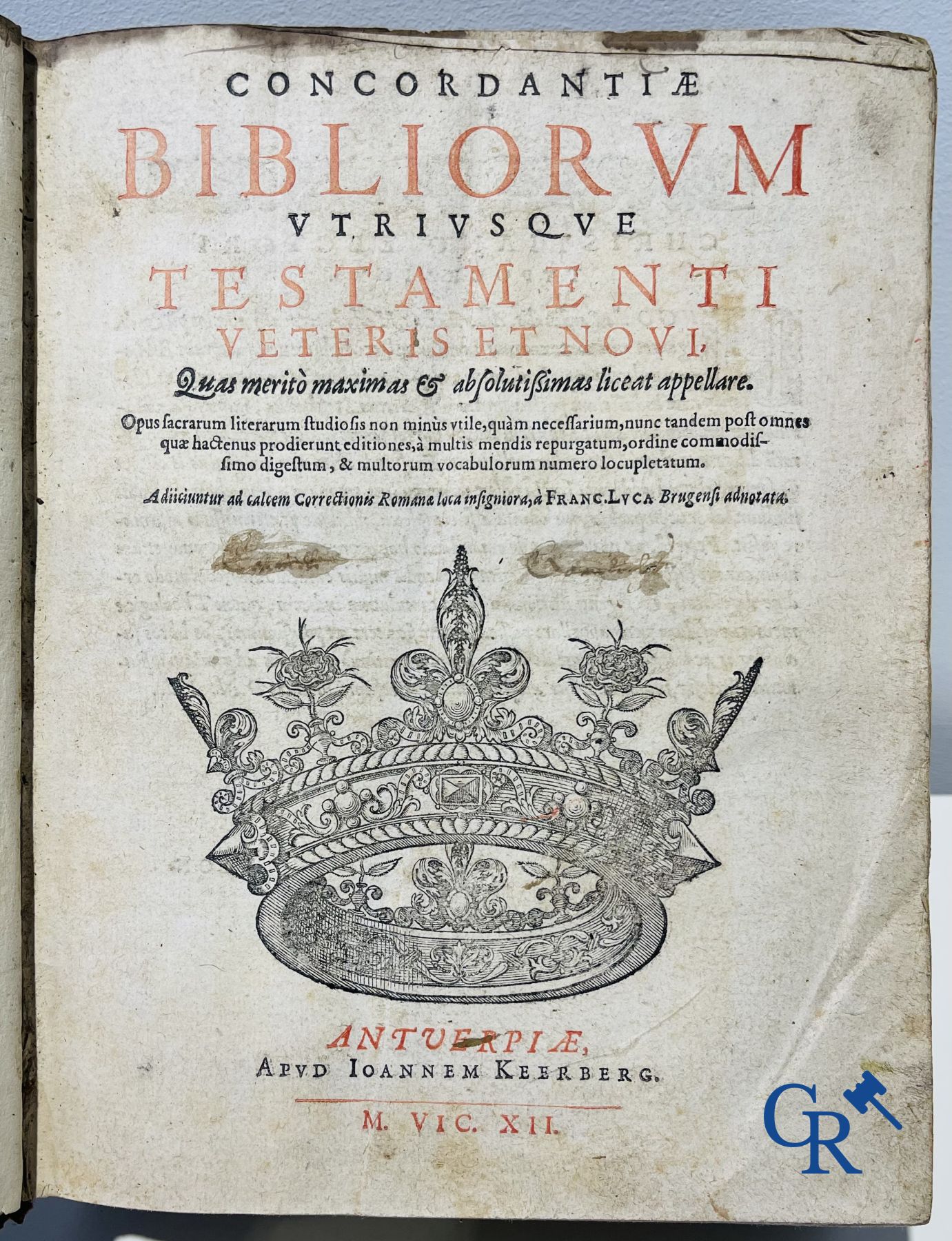 Early printed books: Cornelius Jansenius, Commentariorum, Petrus Zangrius Tiletanus 1572 and Concordantiae, Keerberg.