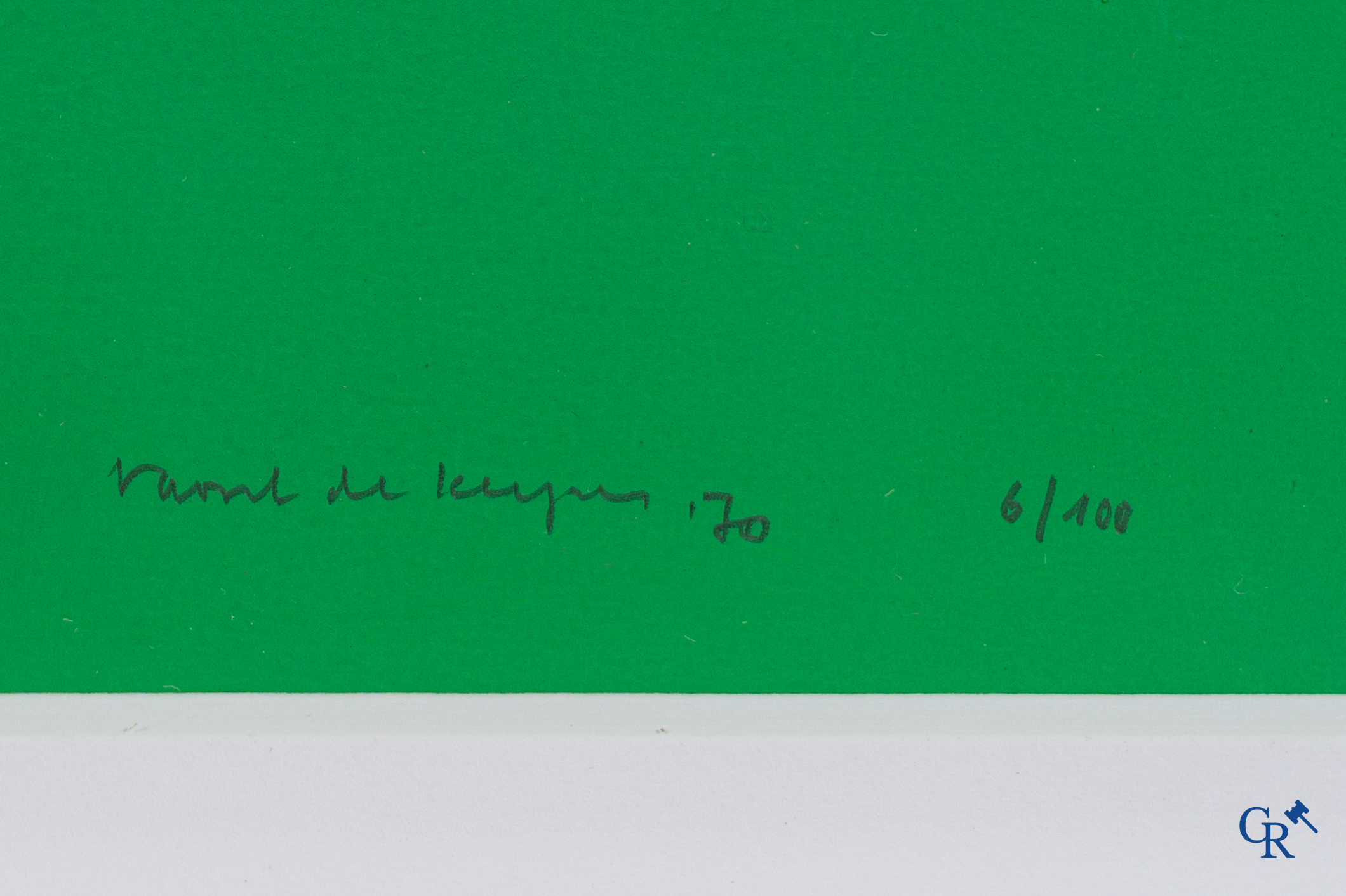 Raoul De Keyser (1930-2012) Sans titre, sérigraphie 1970, 6/100.