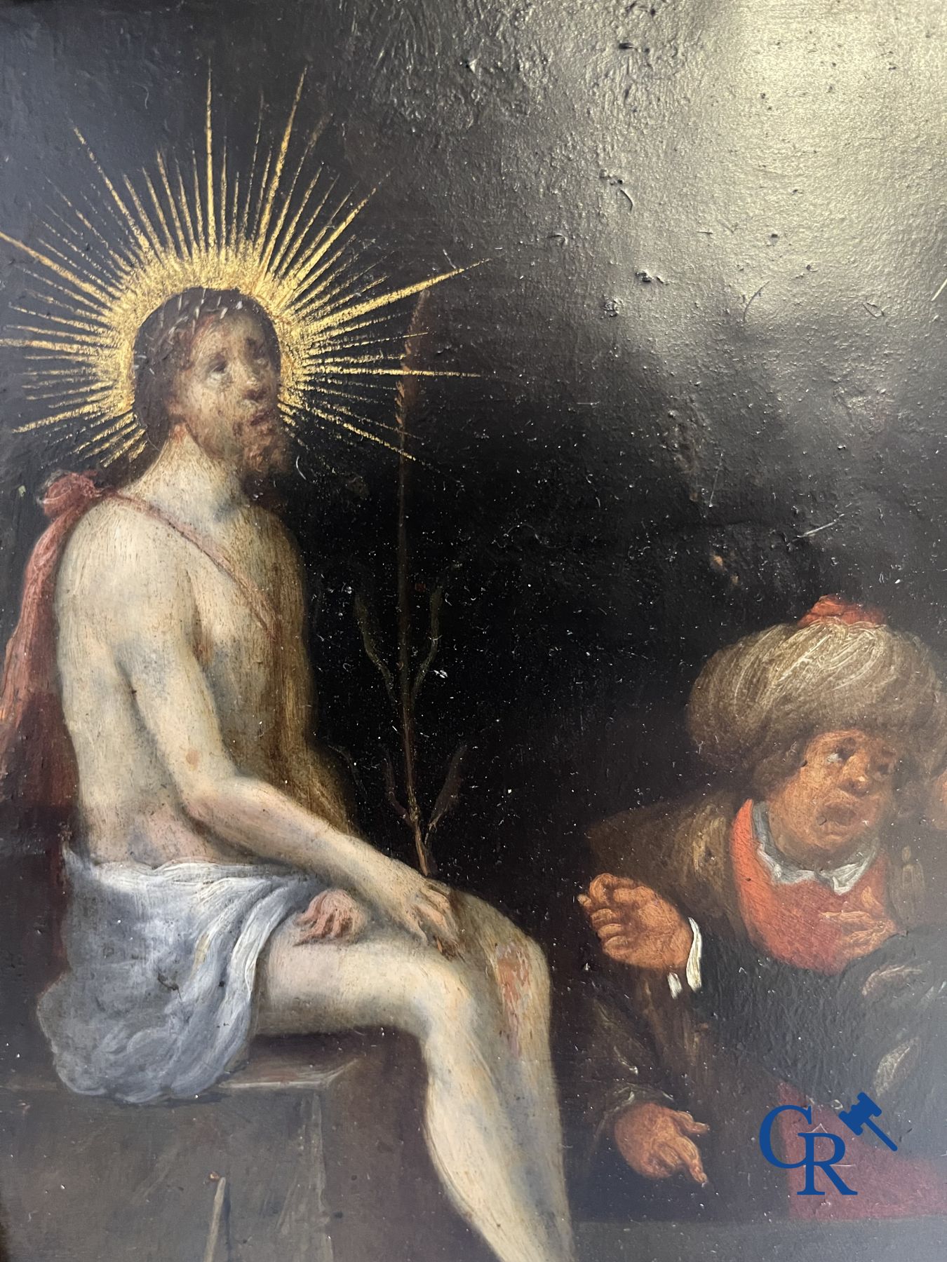 Painting: Antwerp, 16th century. The mockery of Christ.