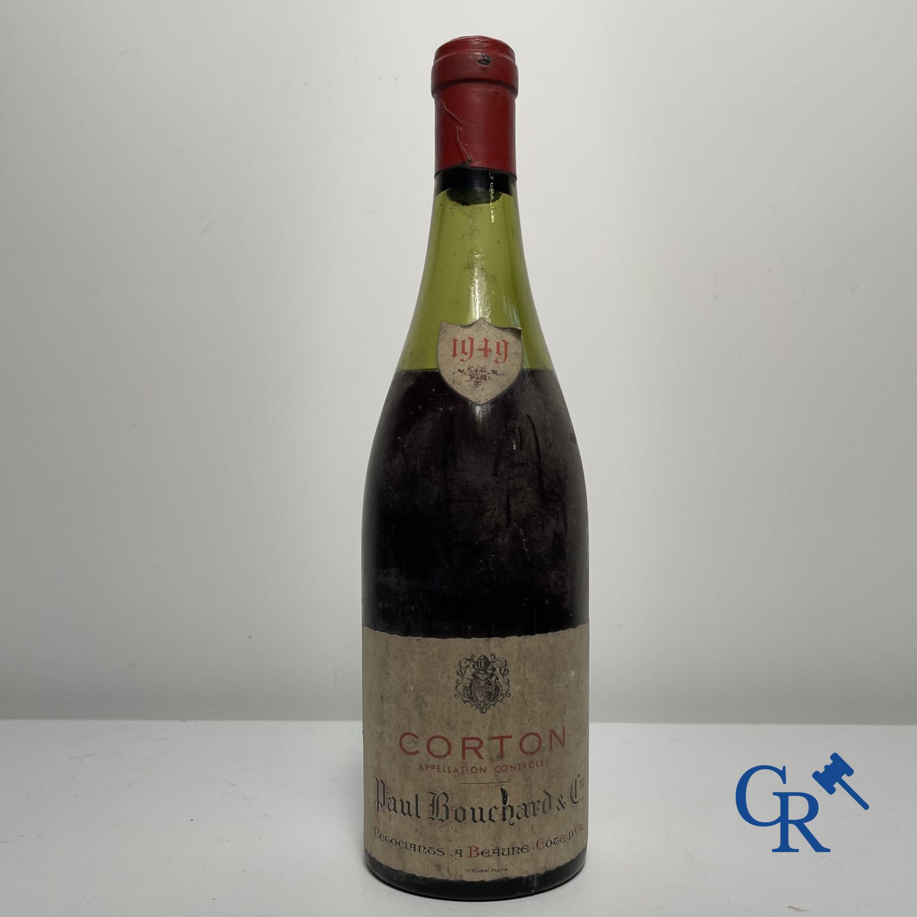 Wijn: Bourgogne, Corton 1949 Paul Bouchard & Cie. 0,75L Rood.