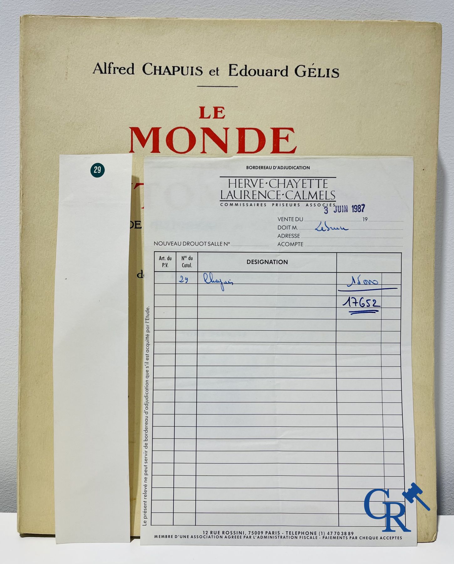 Automaten. Zeldzame uitgave van "Le monde des automates." Alfred Chapuis et Edouard Gélis. Paris 1928.