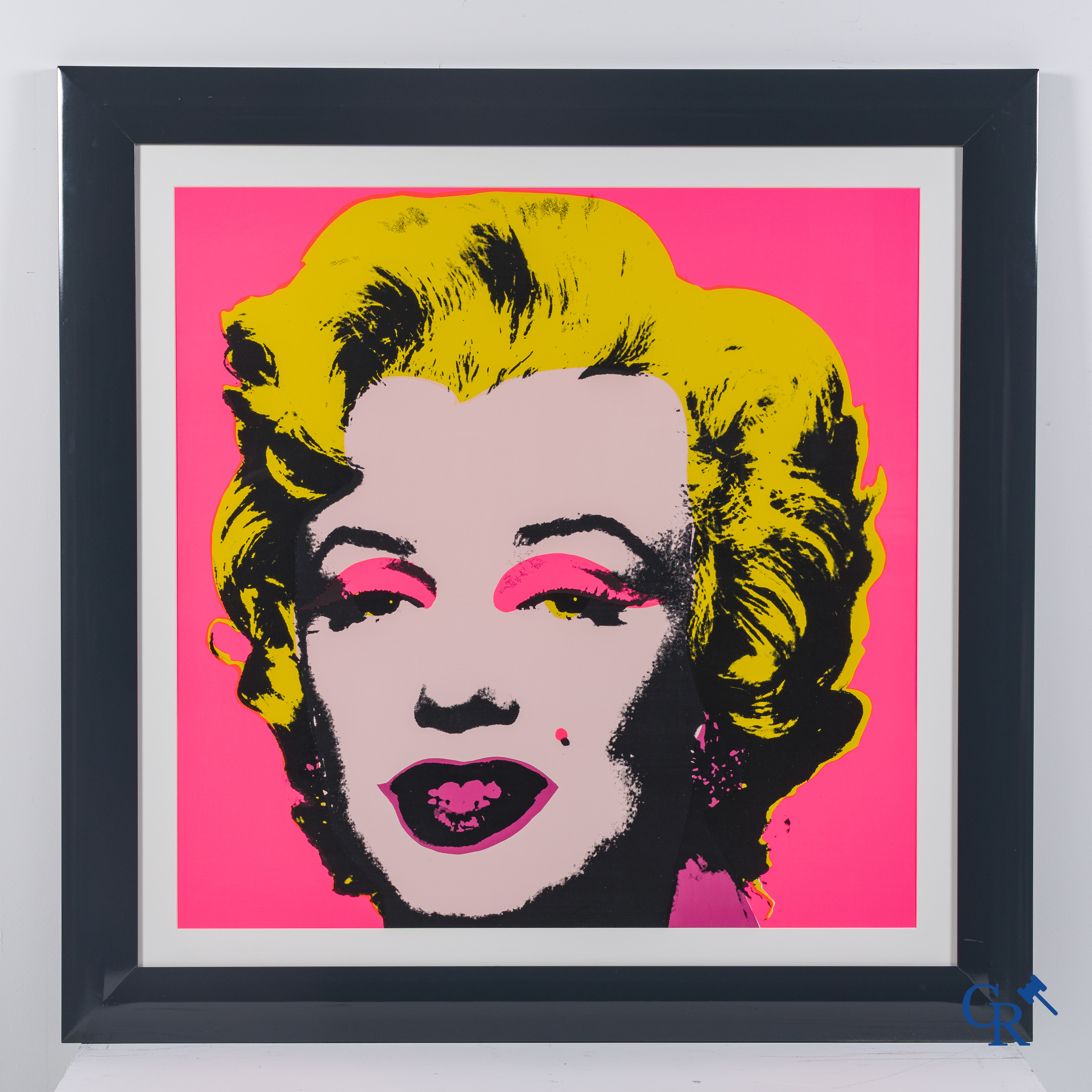 Popart: Naar Andy Warhol, Golden Marilyn. 10 ingekaderde zeefdrukken. Published by Sunday B. Morning.