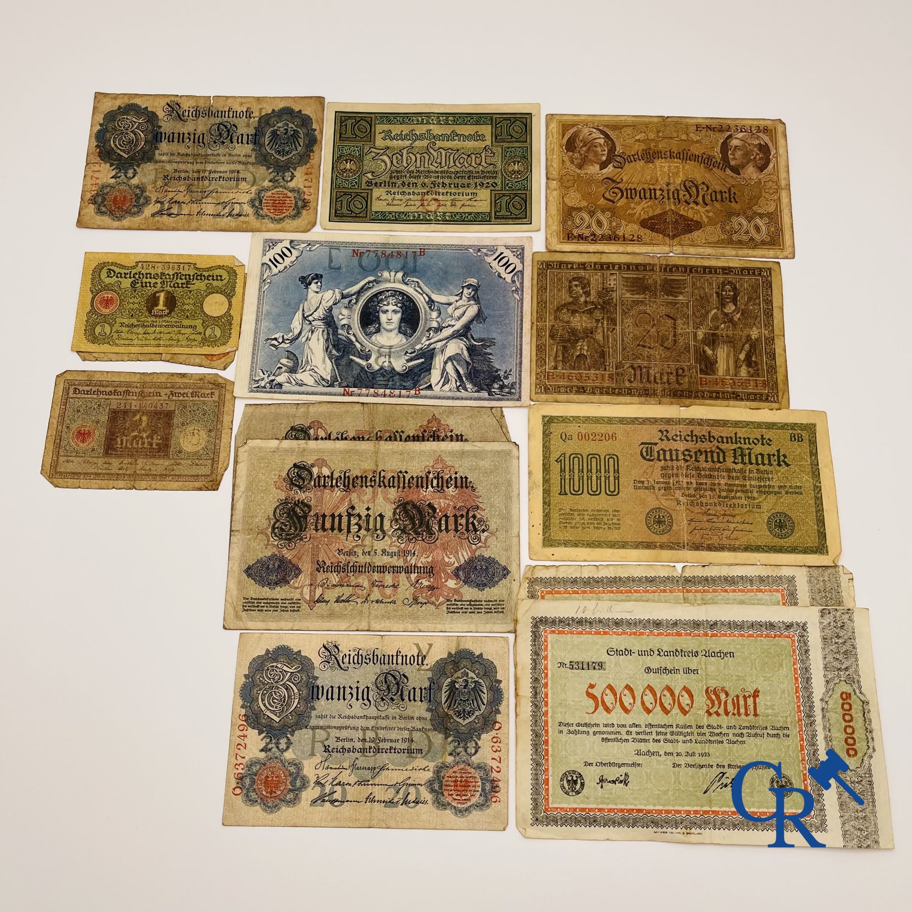 Pièces de monnaie: Grand lot de billets allemand.