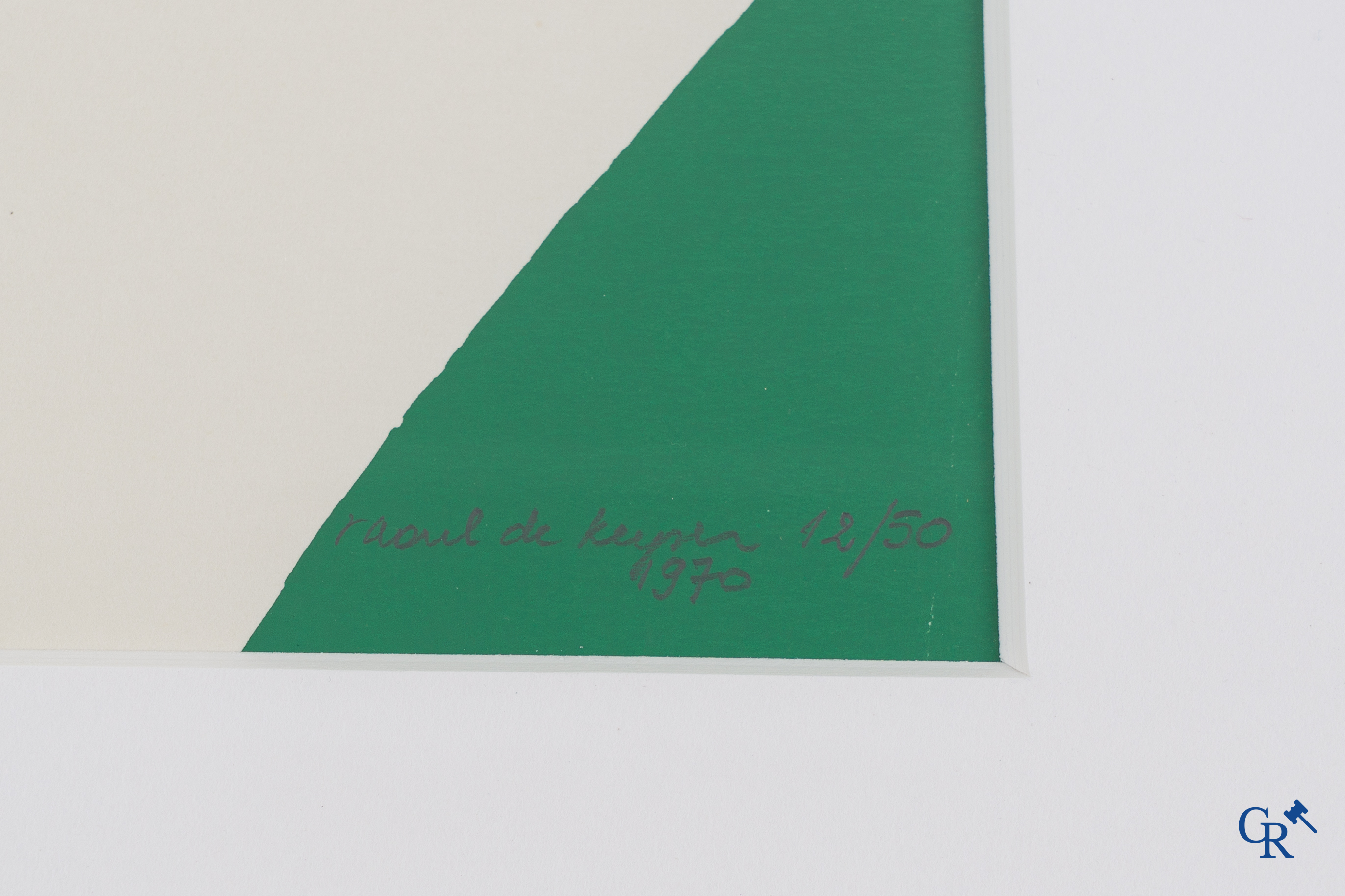 Raoul de Keyser (1930-2012) Sans titre 1970. Sérigraphie 12/50.