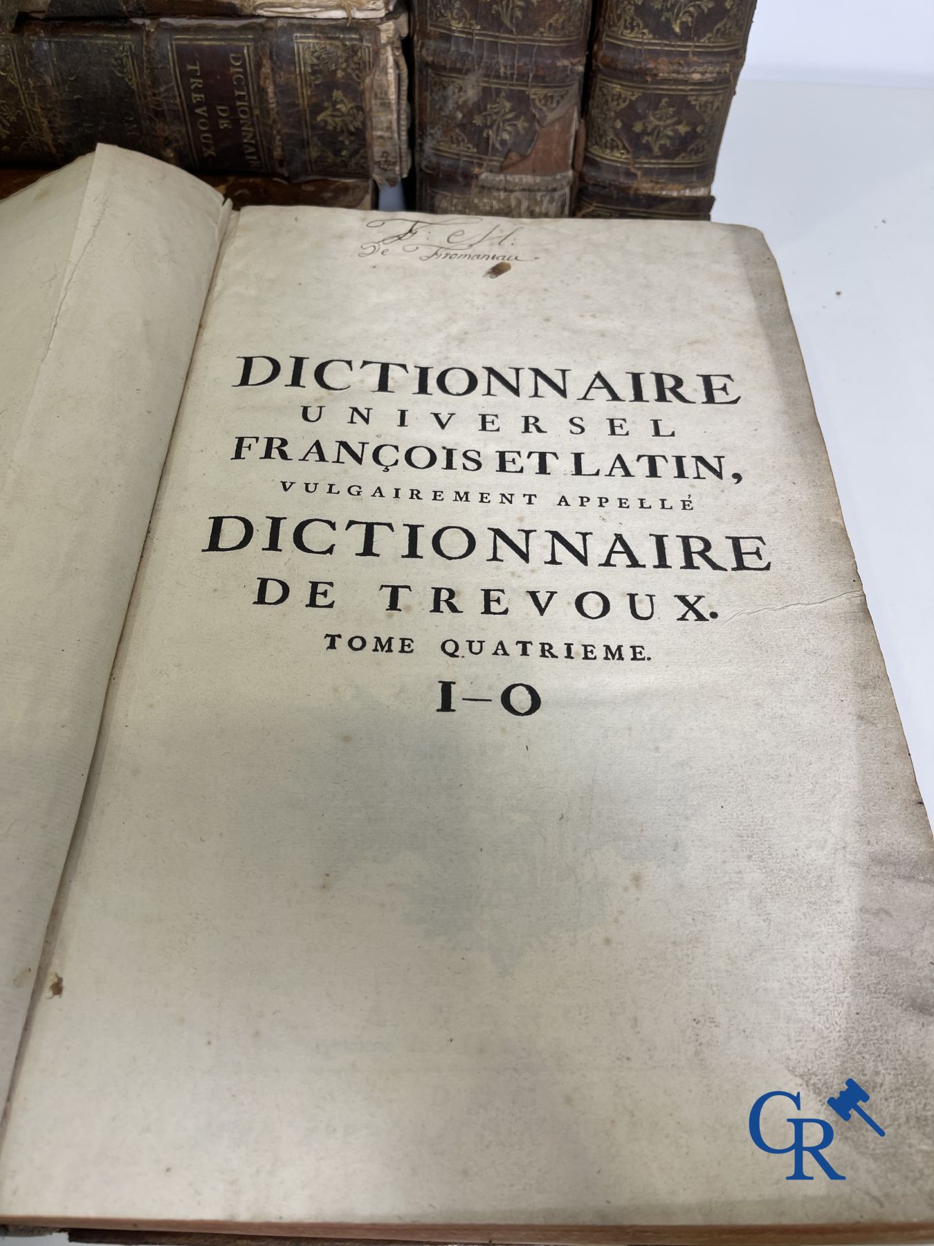 Livres anciens: Dictionnaire de Trévoux, Pierre Antoine 1740.