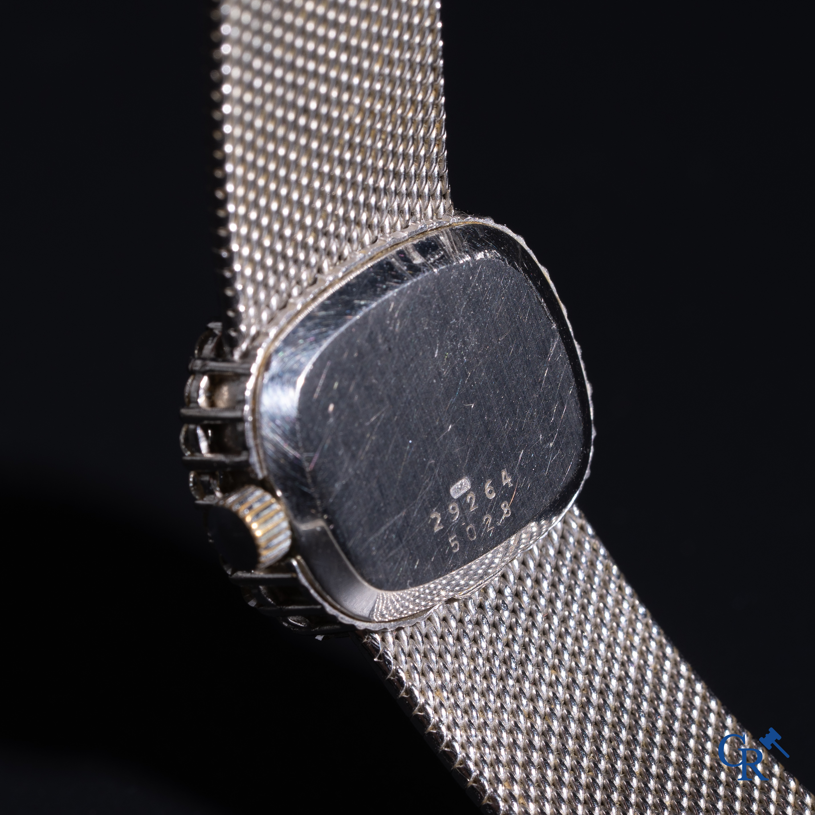 Jewellery: Chopard Geneva, ladies wristwatch in white gold 18k (750°/00) set with 30 diamonds.