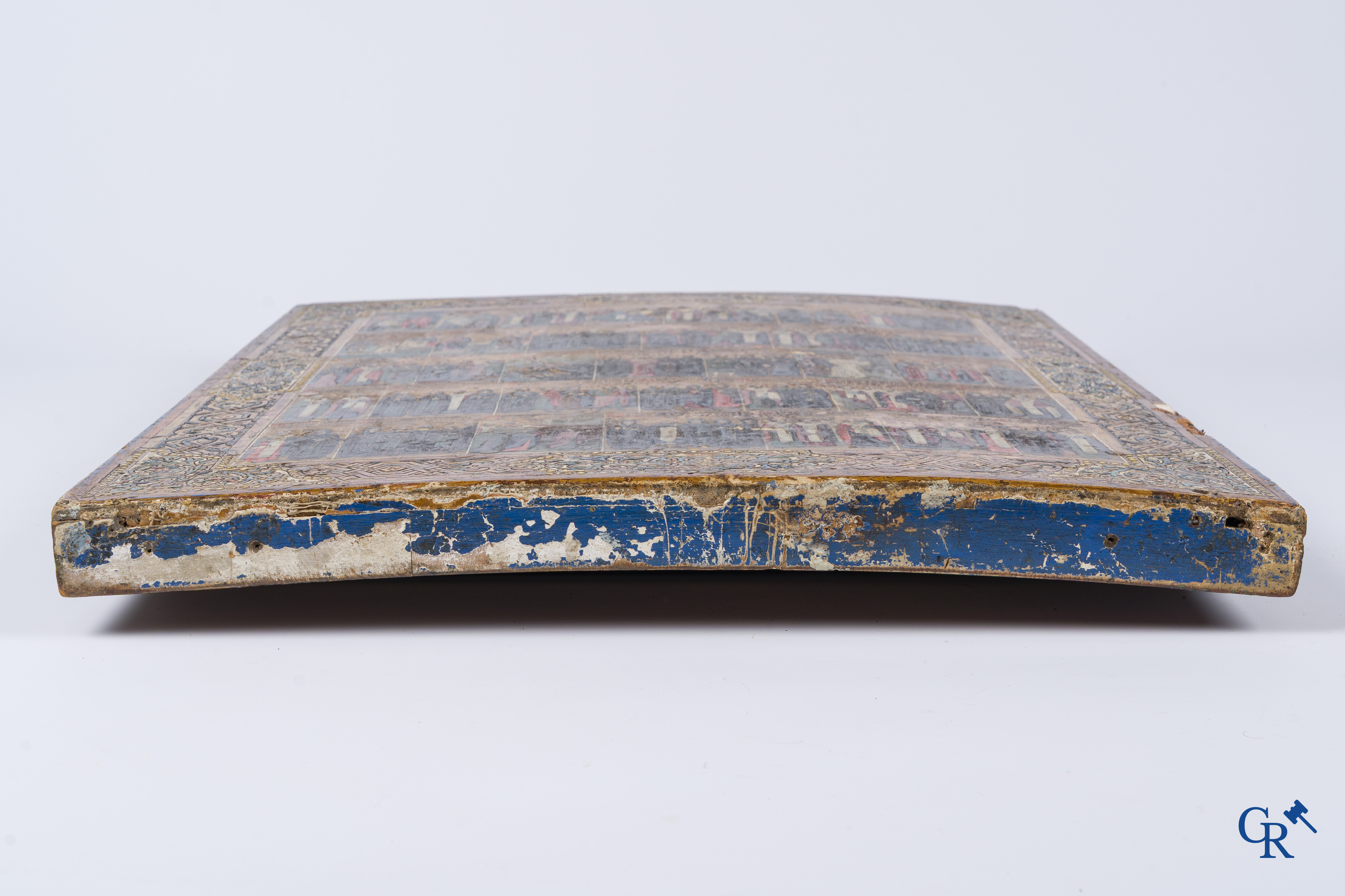 Icoon, Grote Russische jaarkalender icoon, Tempera op vergulde achtergrond. 19de eeuw.