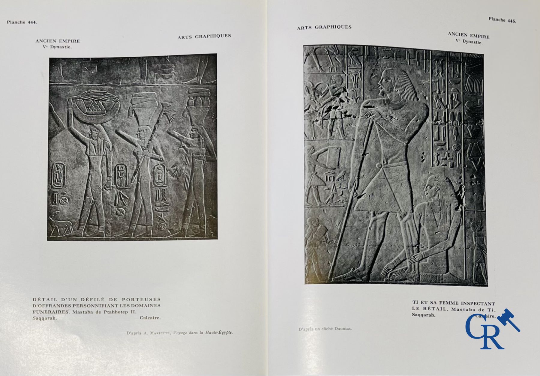 Livres : Jean Capart, L'Art Égyptien et Tout-Ankh-Amon  - Trawinski, La Vie Antique. (5 volumes).