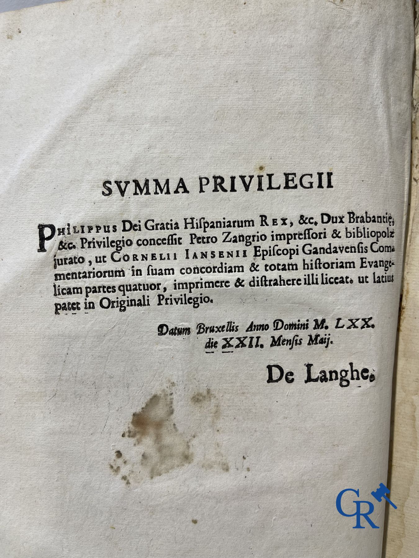 Early printed books: Cornelius Jansenius, Commentariorum, Petrus Zangrius Tiletanus 1572 and Concordantiae, Keerberg.