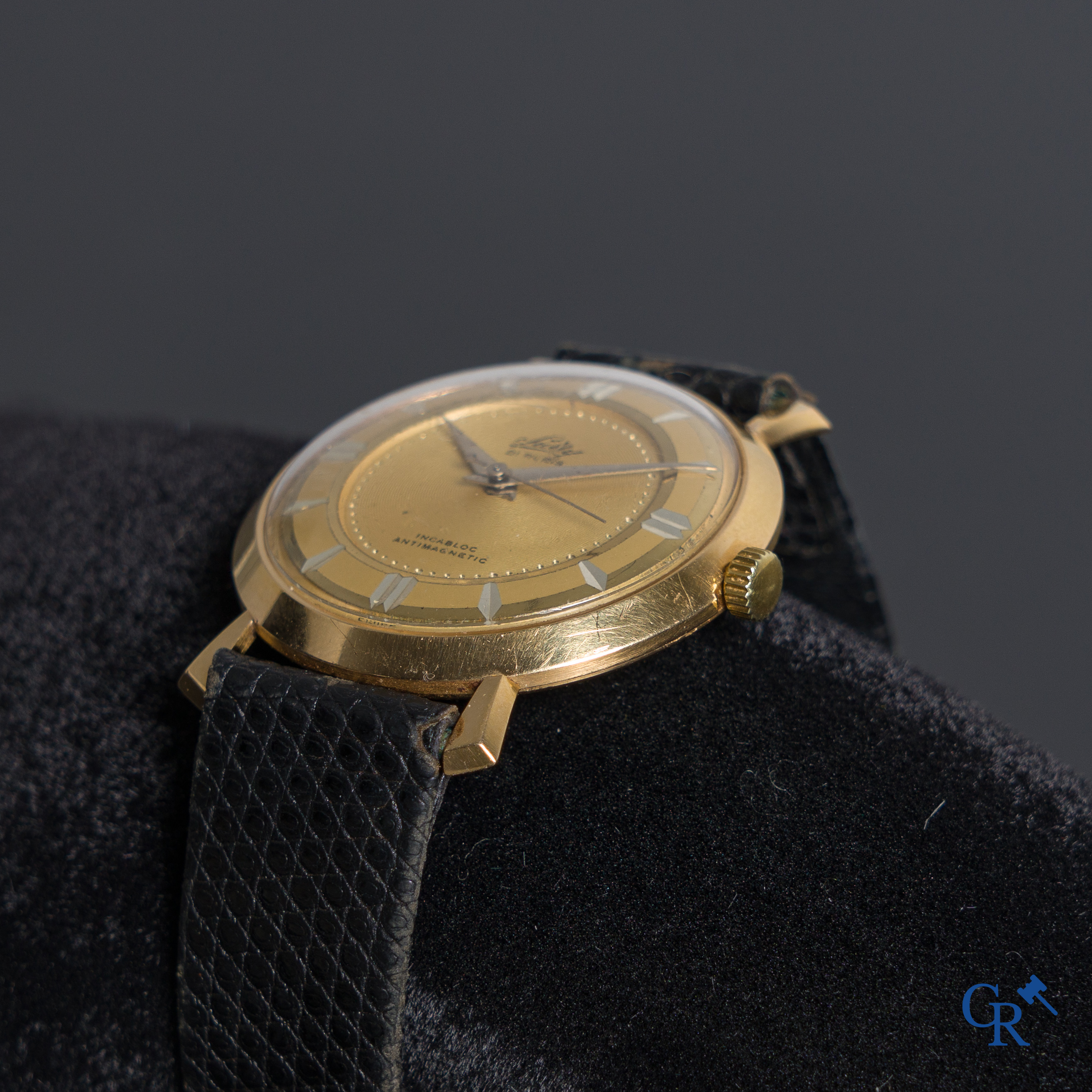 Horloges: Sully, Een herenpolshorloge in goud 18K (750°/00).