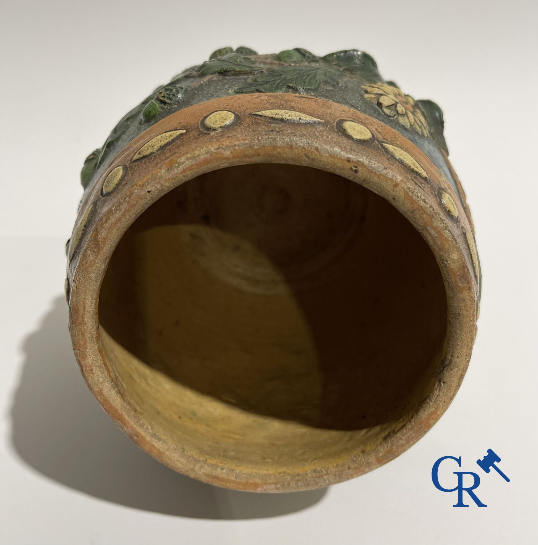 A Torhout tobacco pot Armand Maes-Platteau and a mug in Flemish pottery.