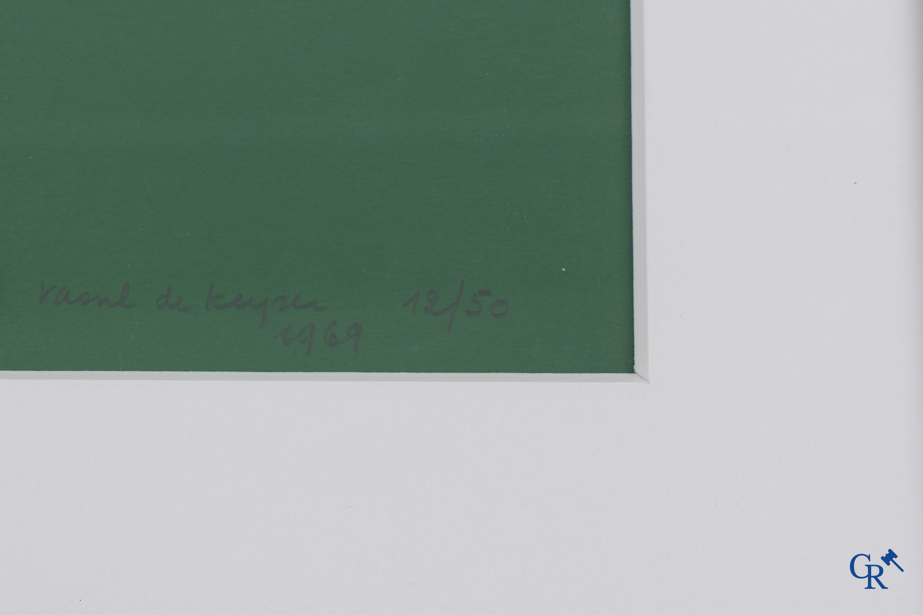 Raoul de Keyser (1930-2012) Sans titre, 1969. Sérigraphie 12/50.