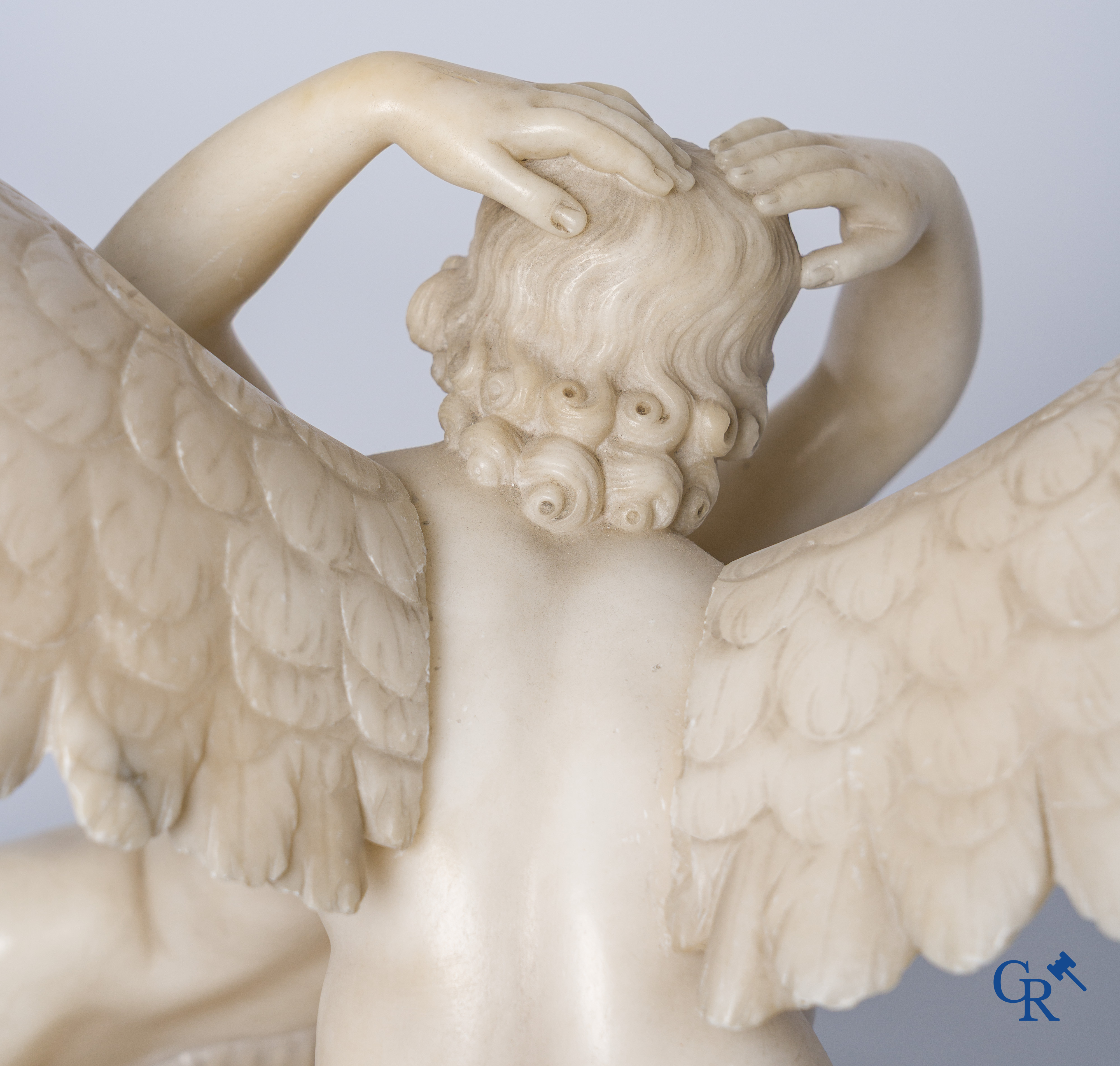 Antonio Canova (naar) Albast. Psyché herleeft door de kus van Cupido. Circa 1920.