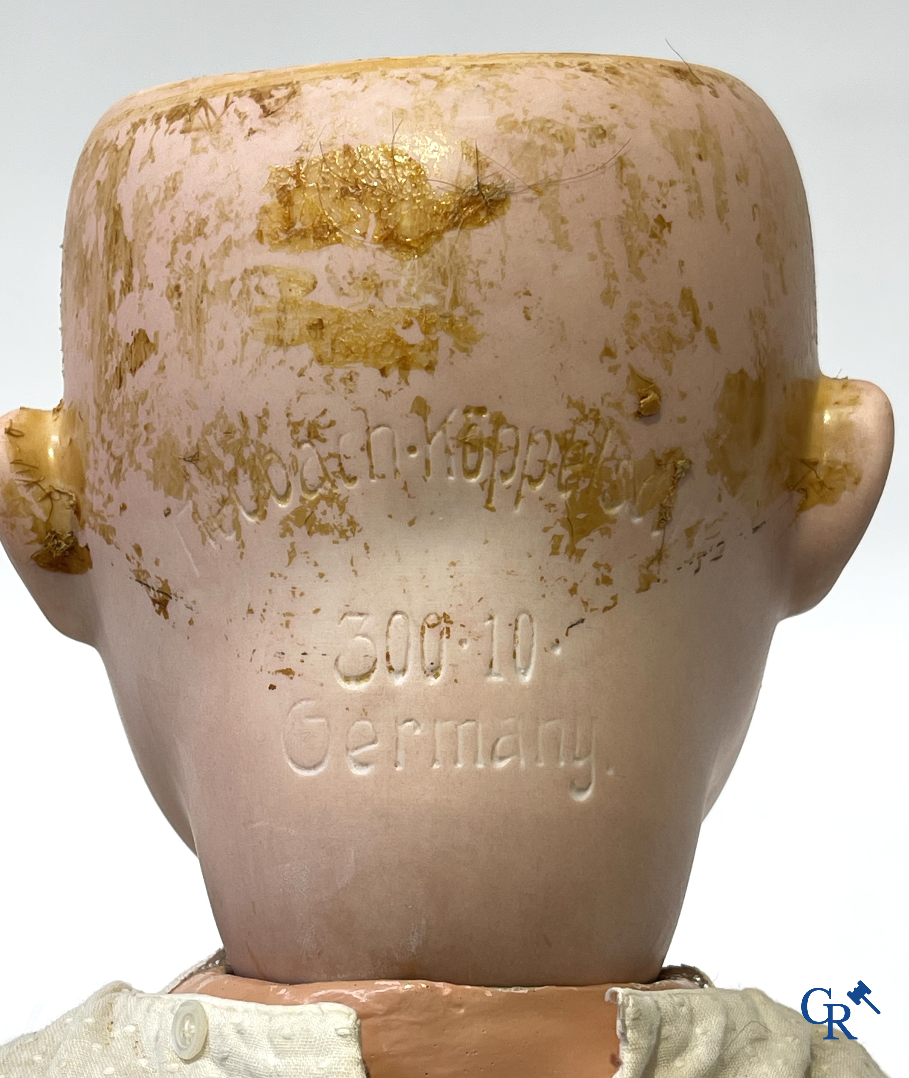 Old toys, a lot of 3 antique dolls with porcelain heads. Hilda J.D. Kestner, Blanchette, Heubach Koppelsdorf.