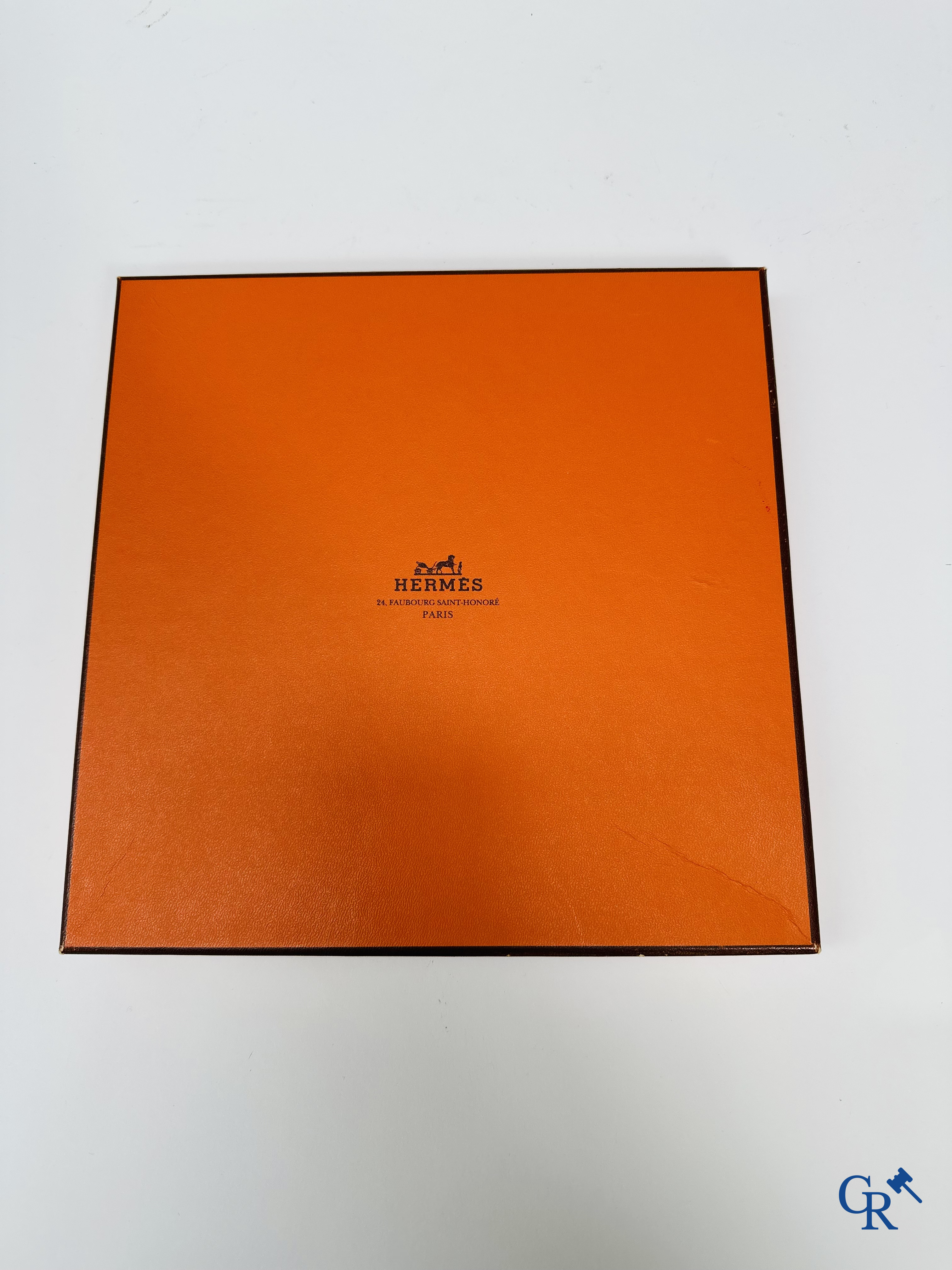 Hermès Paris: Scarf "Les Merises" in his box.