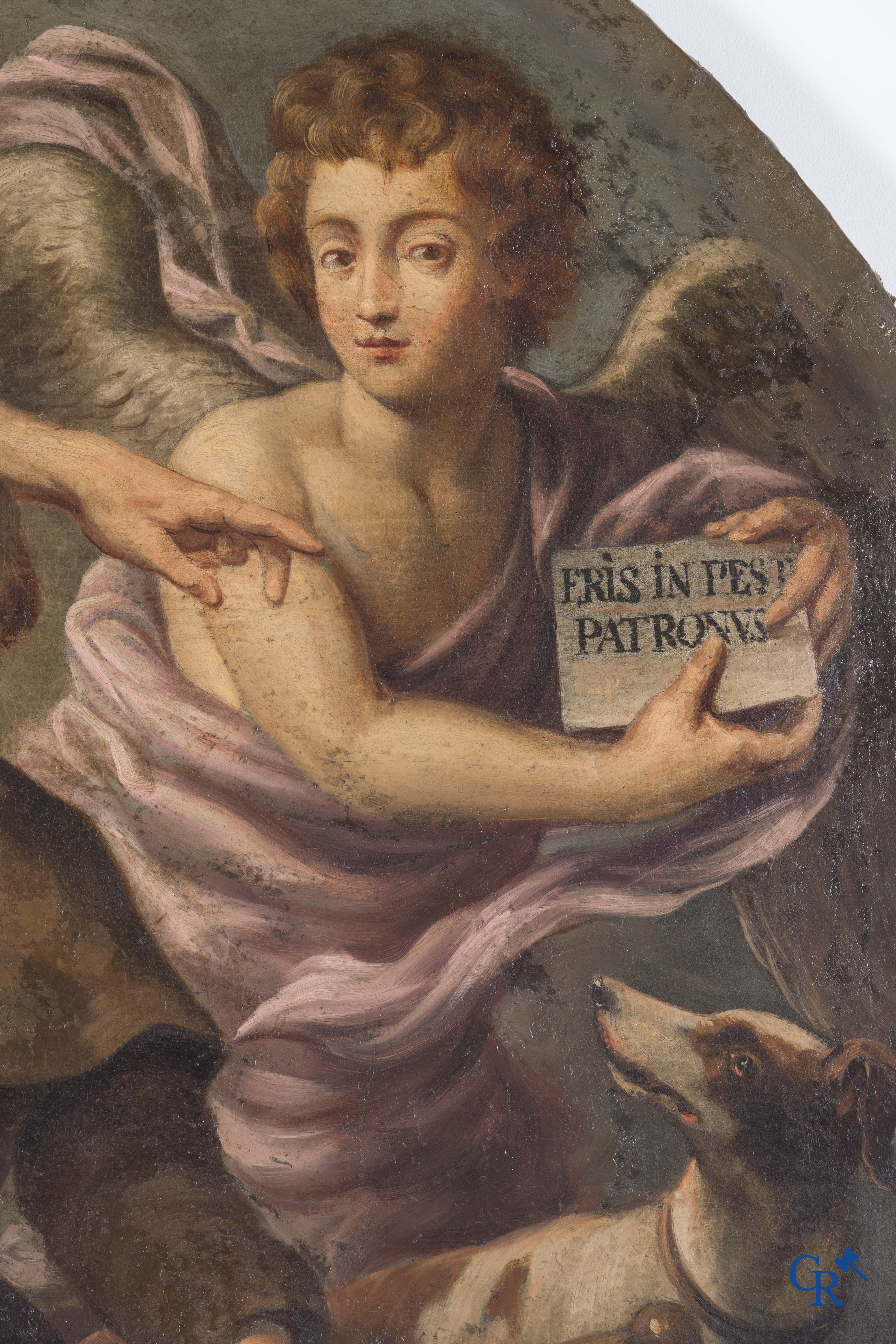 Peinture religieuse, d'après Pieter Paul Rubens. Huile sur toile. XVIIIème siècle.