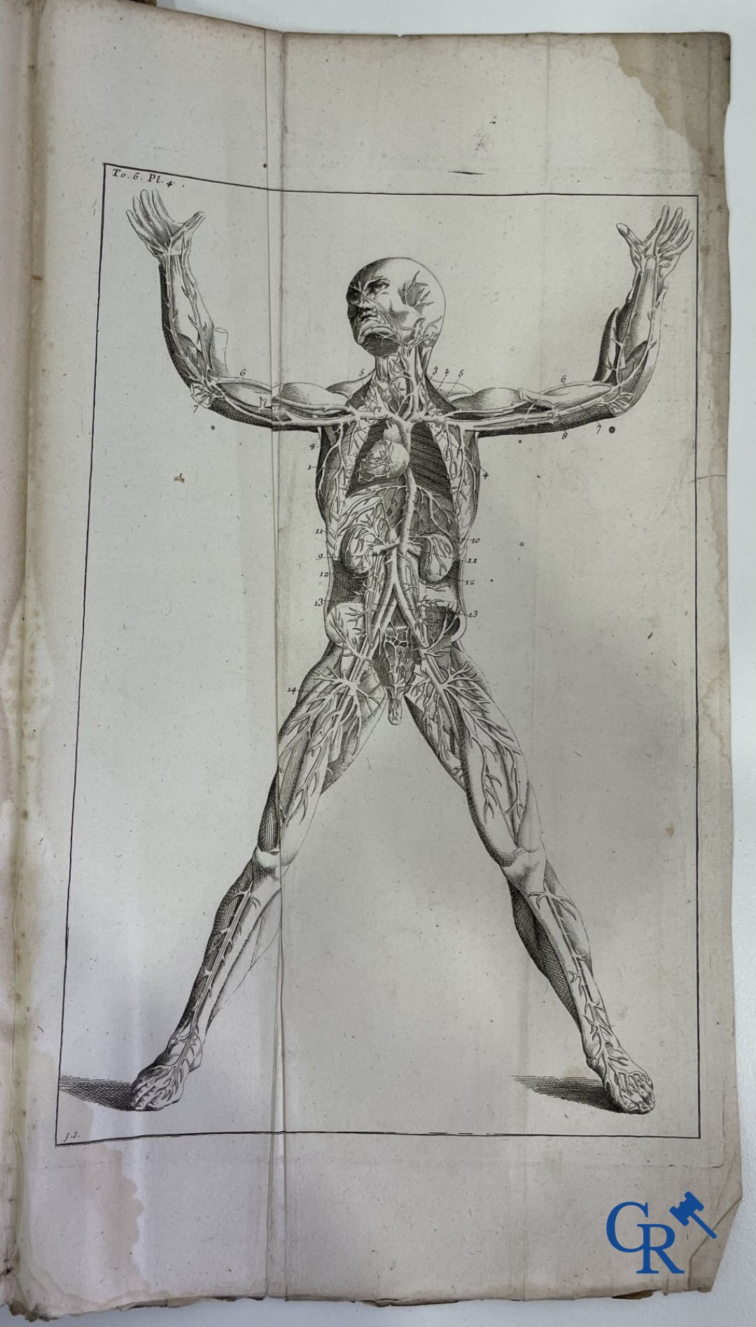 Oude boekdrukken: Dictionnaire Universel de Medecine, Robert James. 6 volumes, Paris 1746-1748.