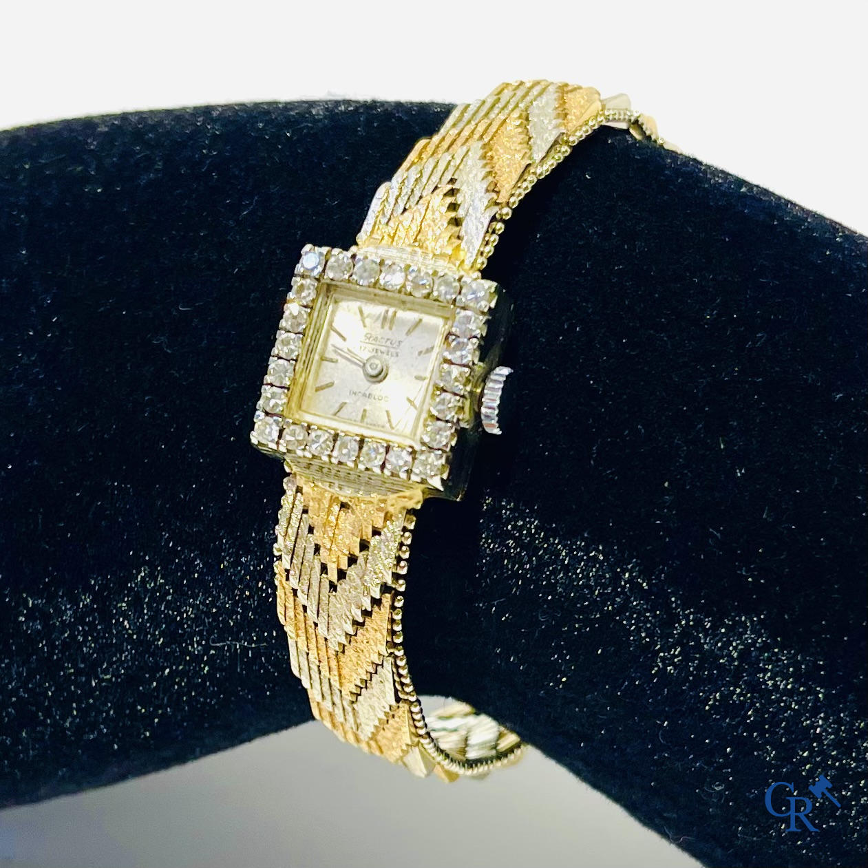 Zwitsers werk, een dames polshorloge Exactus in goud 750°/00.