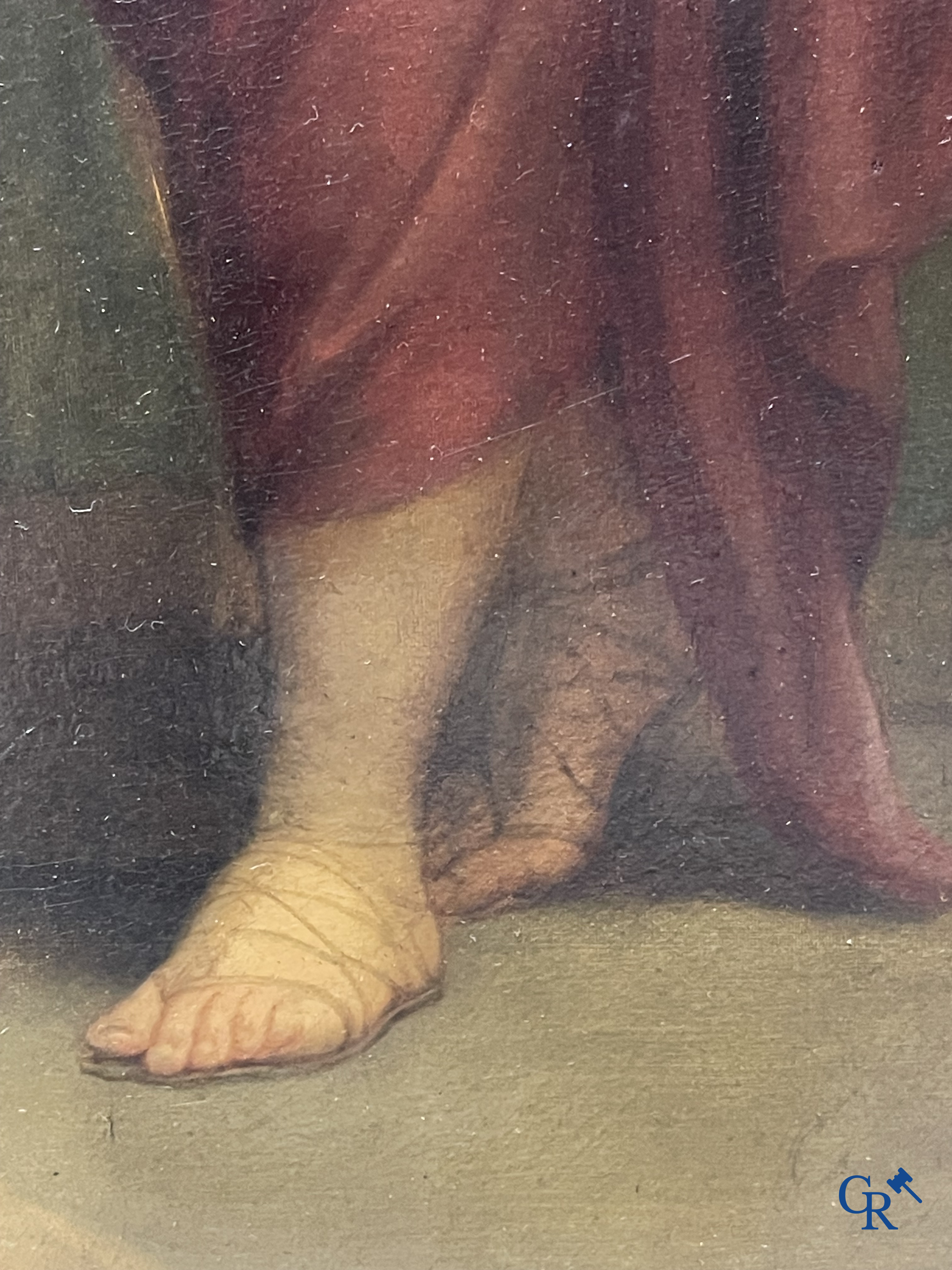 Andries Cornelis Lens (1739-1822) Olie op doek. Schilderij in de typische neoklassieke stijl.