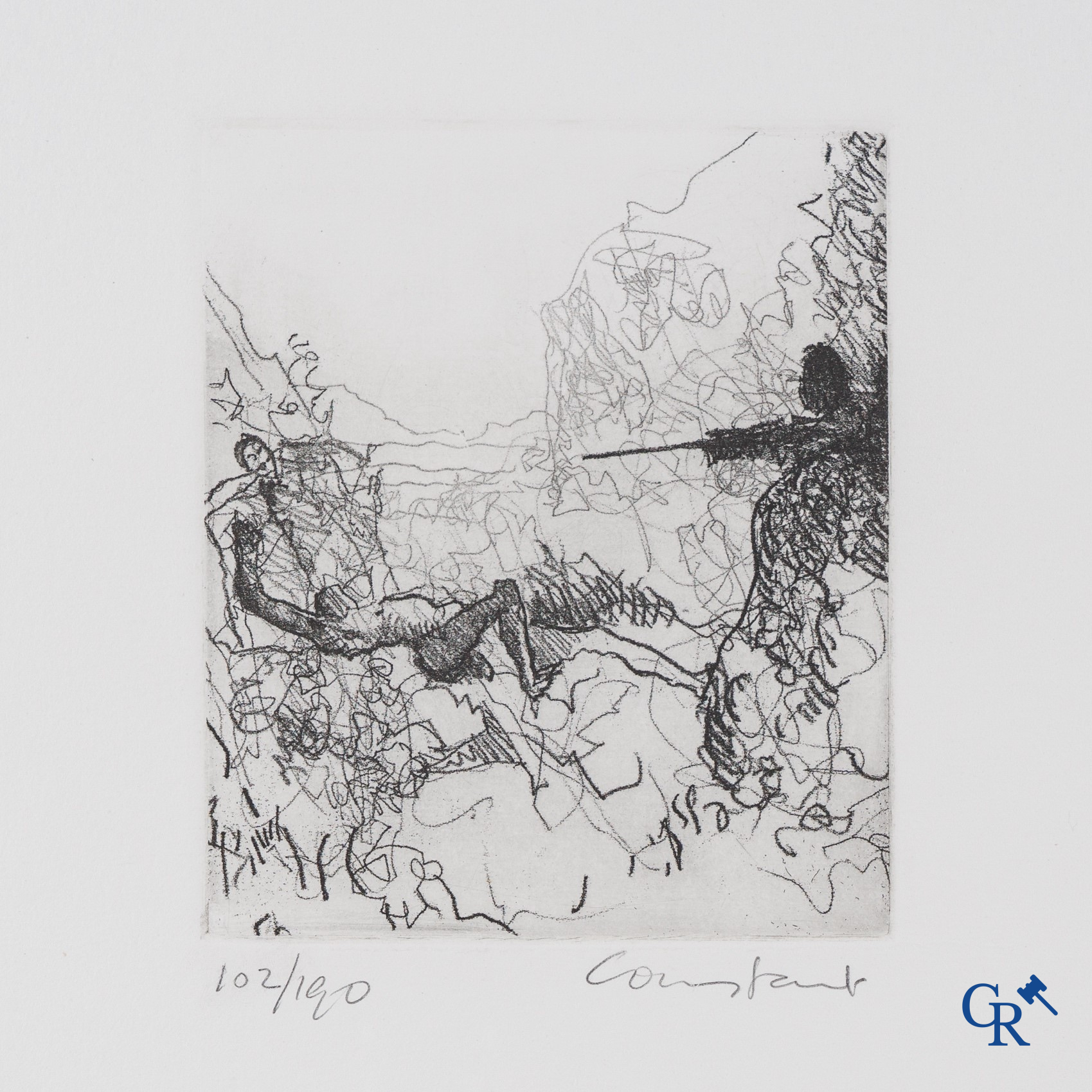 Constant (1920-2005) Graphique, Exécution, Gravure 102/190.